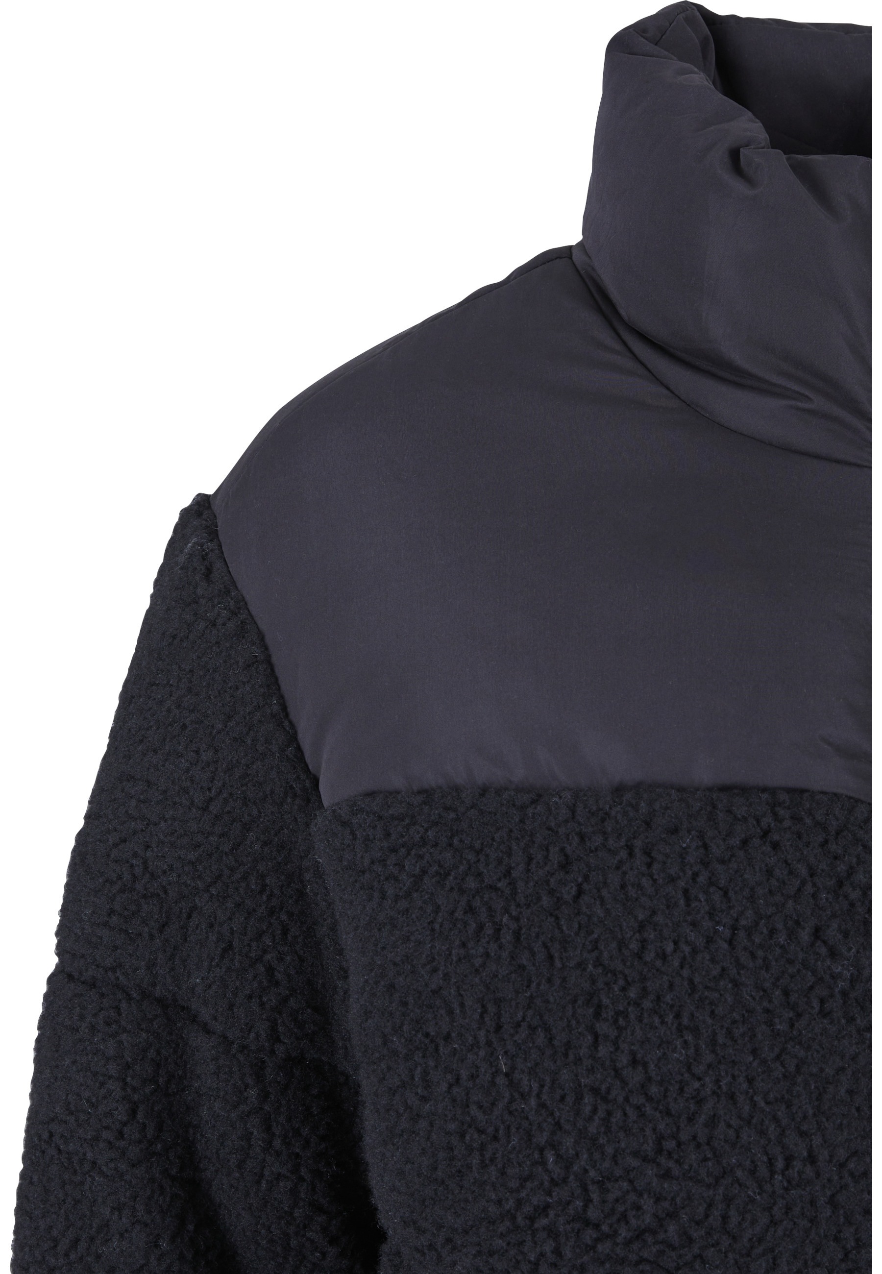 Urban Classics Court Sherpa Mix Quilted Vest Black XL 3