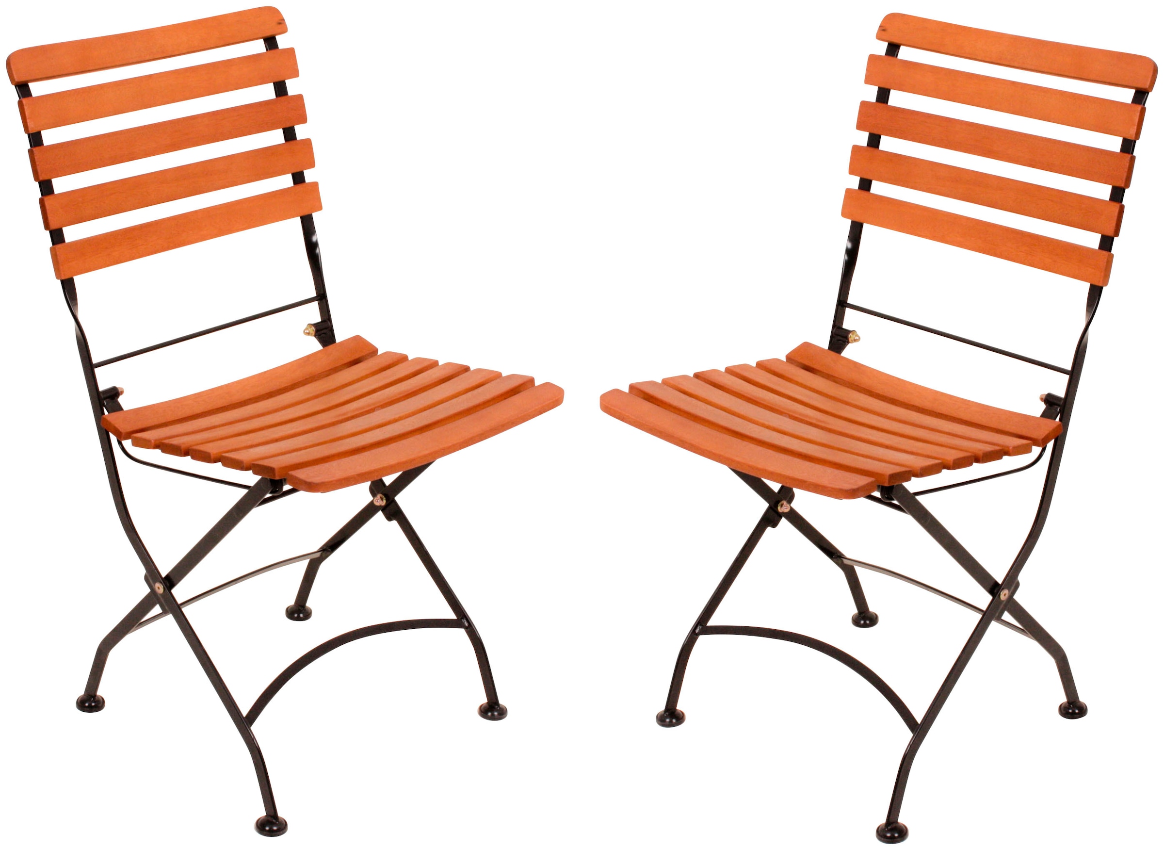 Garden Pleasure Klappstuhl "Wien" () 1 Stk. Stahl/Eukalyptus, klappbar günstig online kaufen