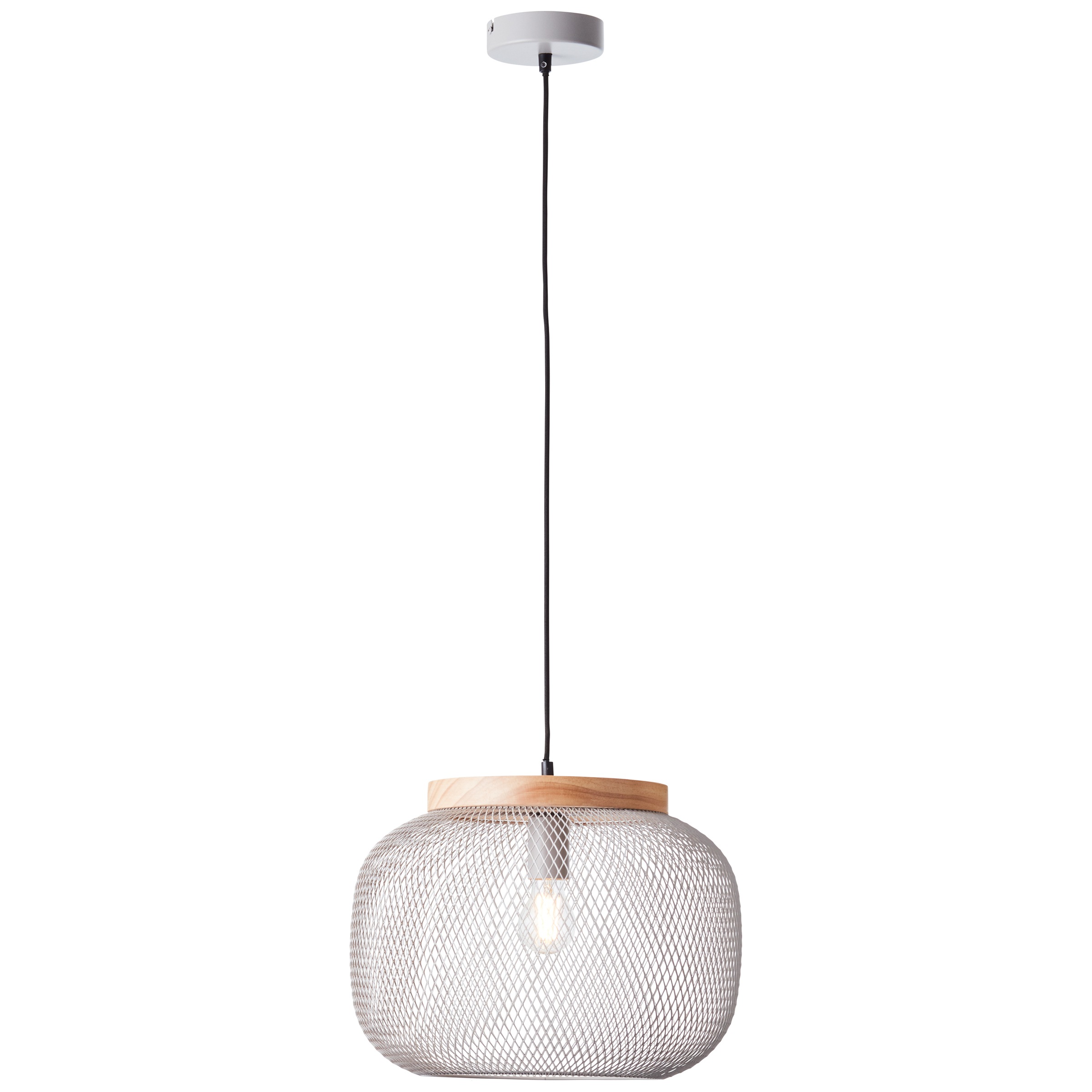 Brilliant Pendelleuchte »Giada«, 1 flammig, Leuchtmittel E27 | ohne Leuchtmittel, Pendelleuchte, 40 cm, E27, kürzbar, Metall/Holz