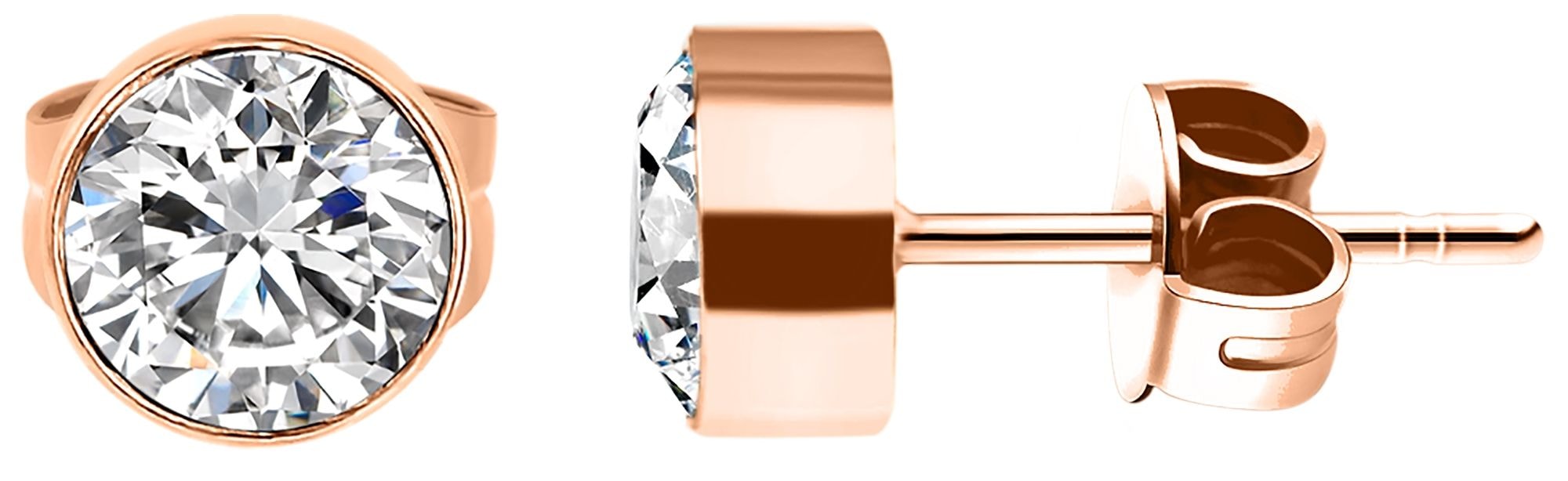 Adelia´s Paar Ohrhänger "Damen Ohrringe – Ohrstecker aus Edelstahl mit Stra günstig online kaufen