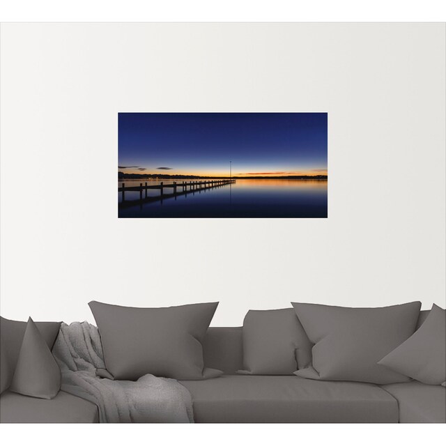 Artland Wandbild »Sonnenuntergang am Starnberger See I«, Seebilder, (1 St.),  als Alubild, Leinwandbild, Wandaufkleber oder Poster in versch. Größen  bestellen | BAUR