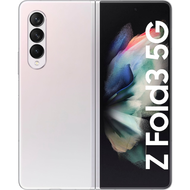 Samsung Smartphone »Galaxy Z Fold 3, 5G 256GB«, Phantom Silver, 19,19 cm/7,6  Zoll, 256 GB Speicherplatz, 12 MP Kamera | BAUR