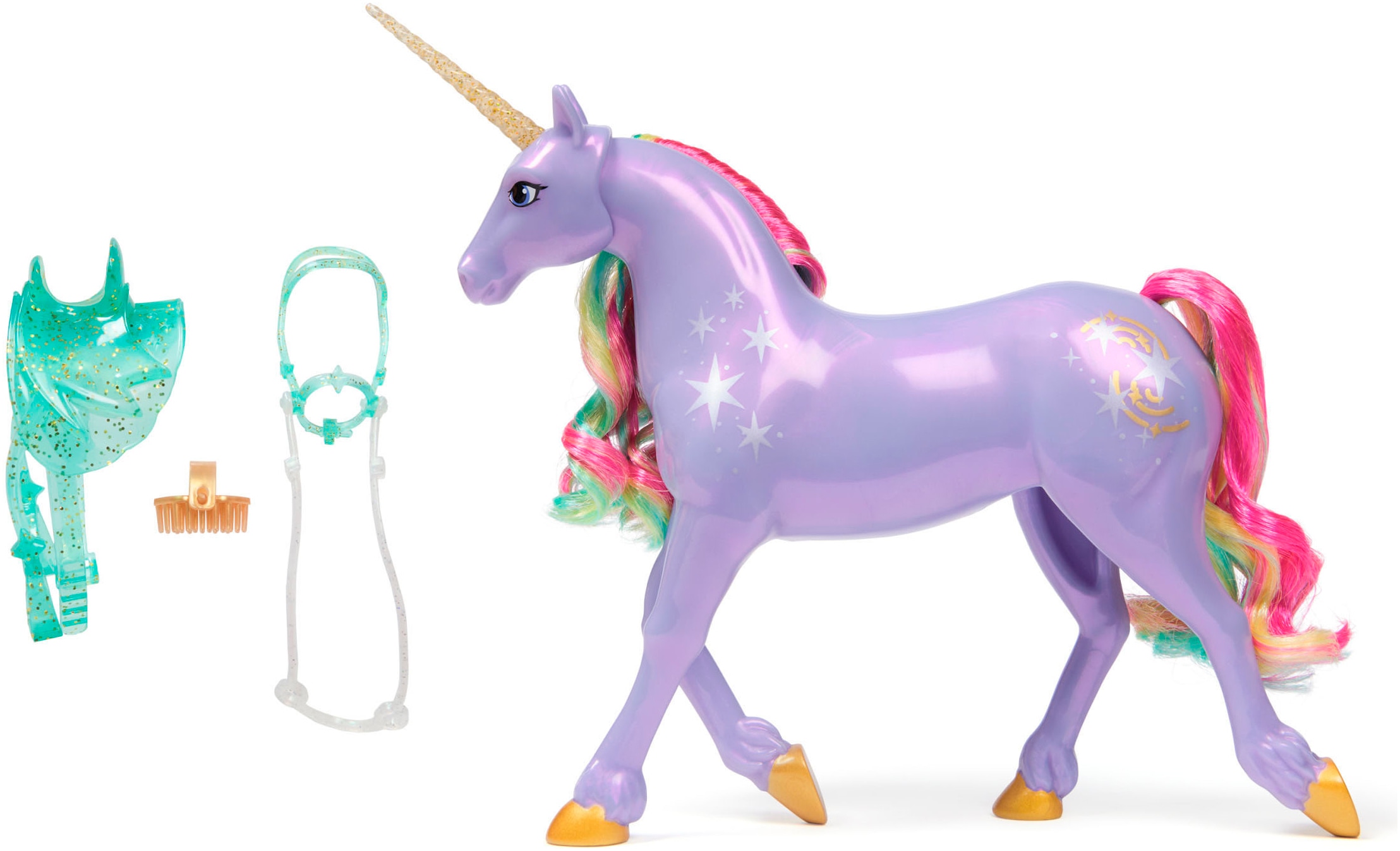 Spin Master Anziehpuppe »Unicorn Academy Einhorn Wildstar«, mit echter Mähne und Schweif
