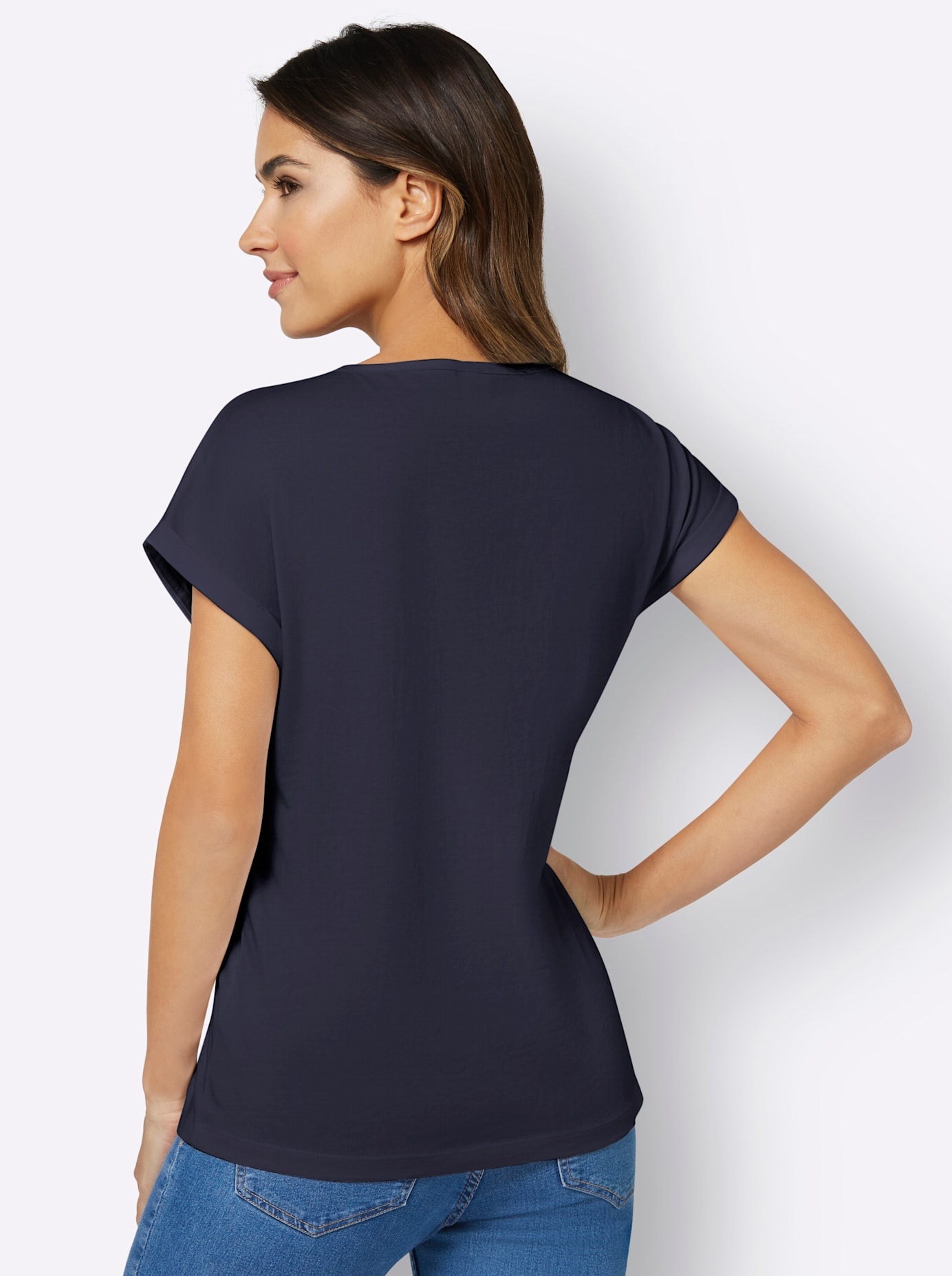 Classic Basics Rundhalsshirt "Rundhals-Shirt" 1 Stk. tlg. günstig online kaufen