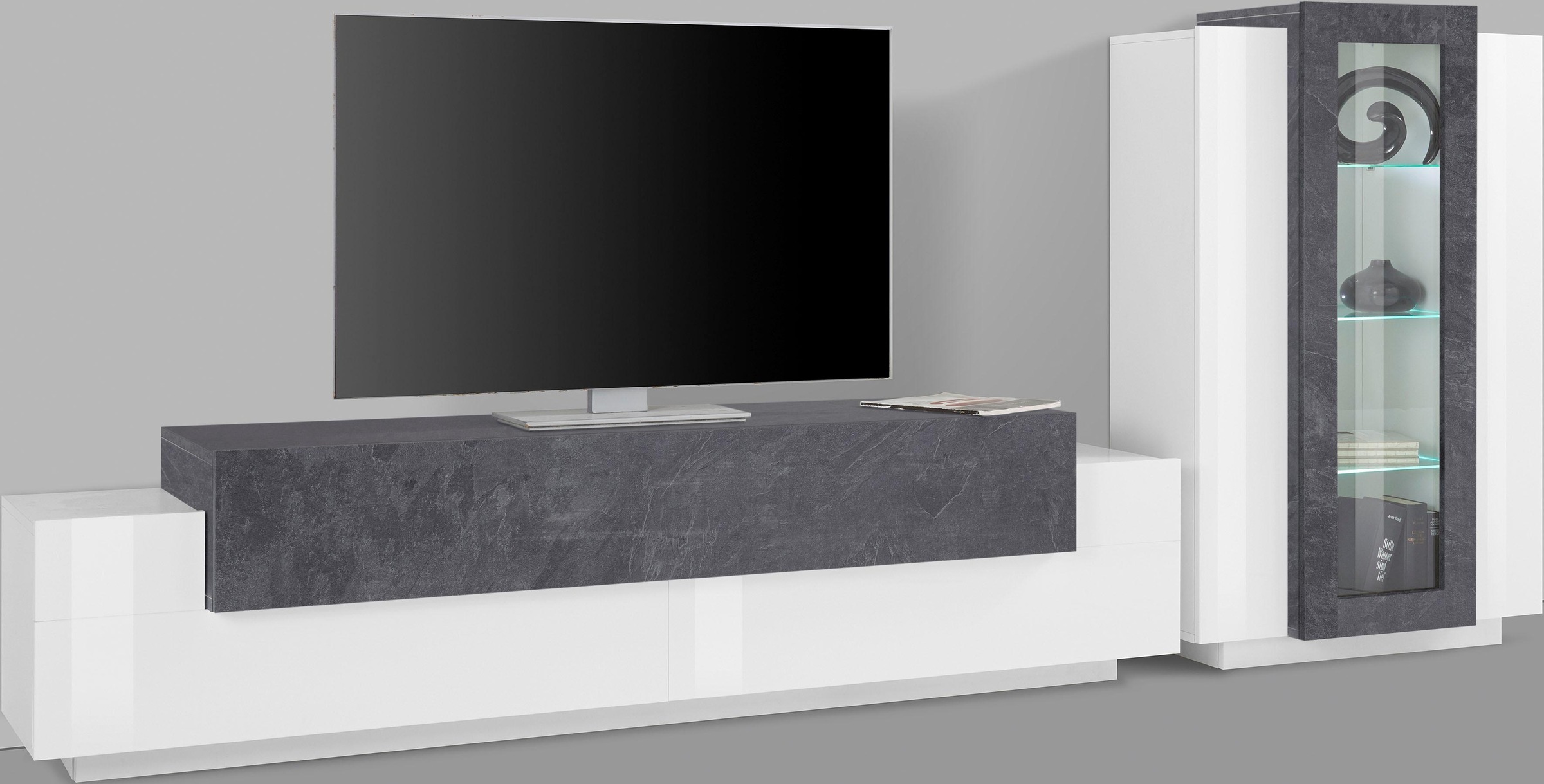 Home affaire "Coro, Anbauwand, Medienwand" Set, 2 Stk. tlg. günstig online kaufen