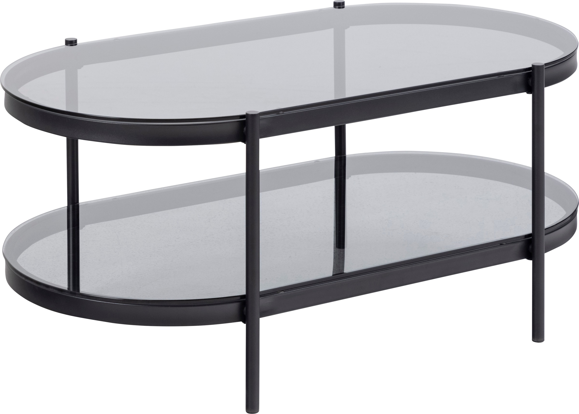 ACTONA GROUP Couchtisch 1 Stk. tlg. tischplatte aus gehärtetem Rauchglas.Ov günstig online kaufen