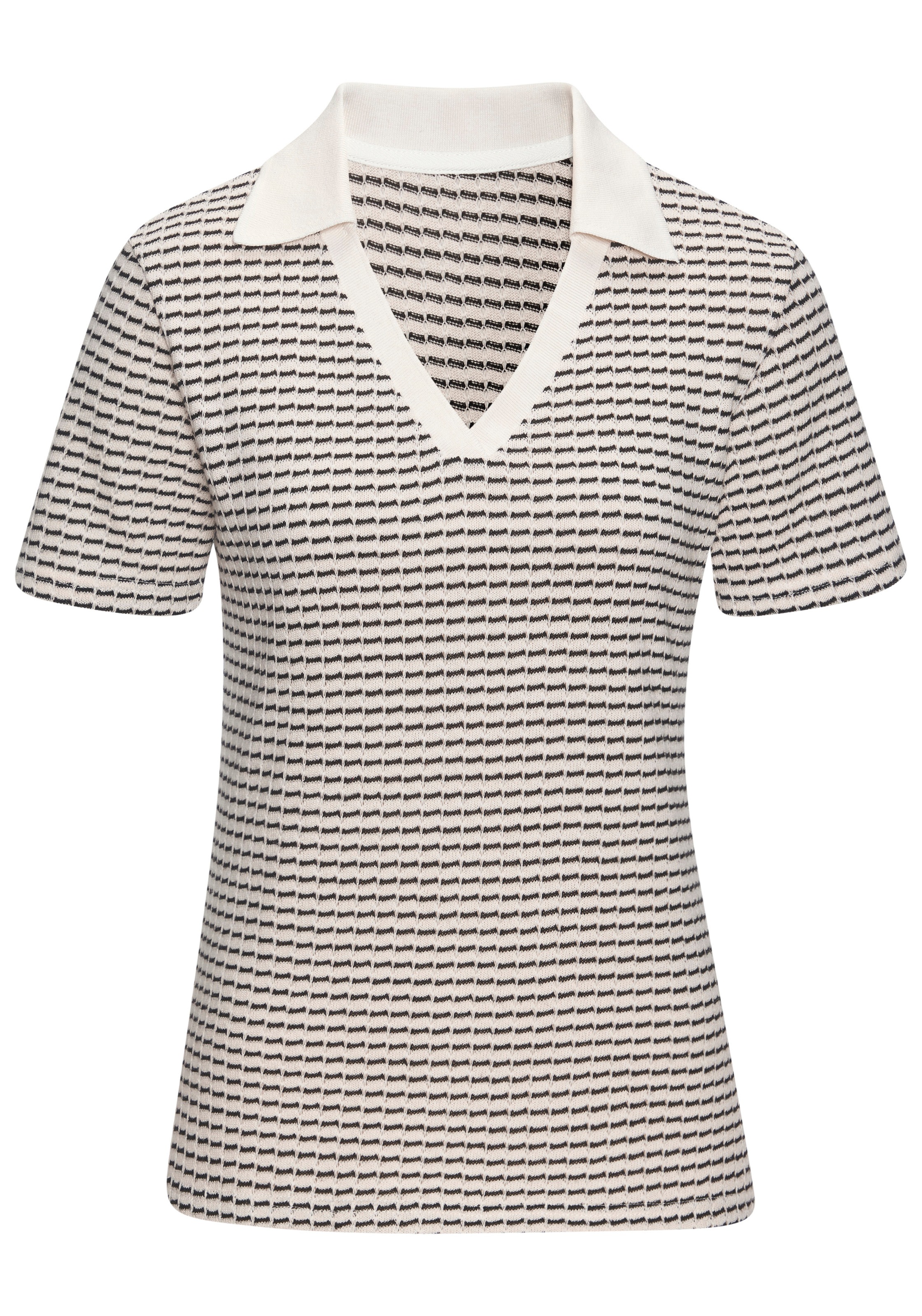 Vivance Poloshirt "aus strukturierter Strickqualität" schöne Strick-Qualitä günstig online kaufen