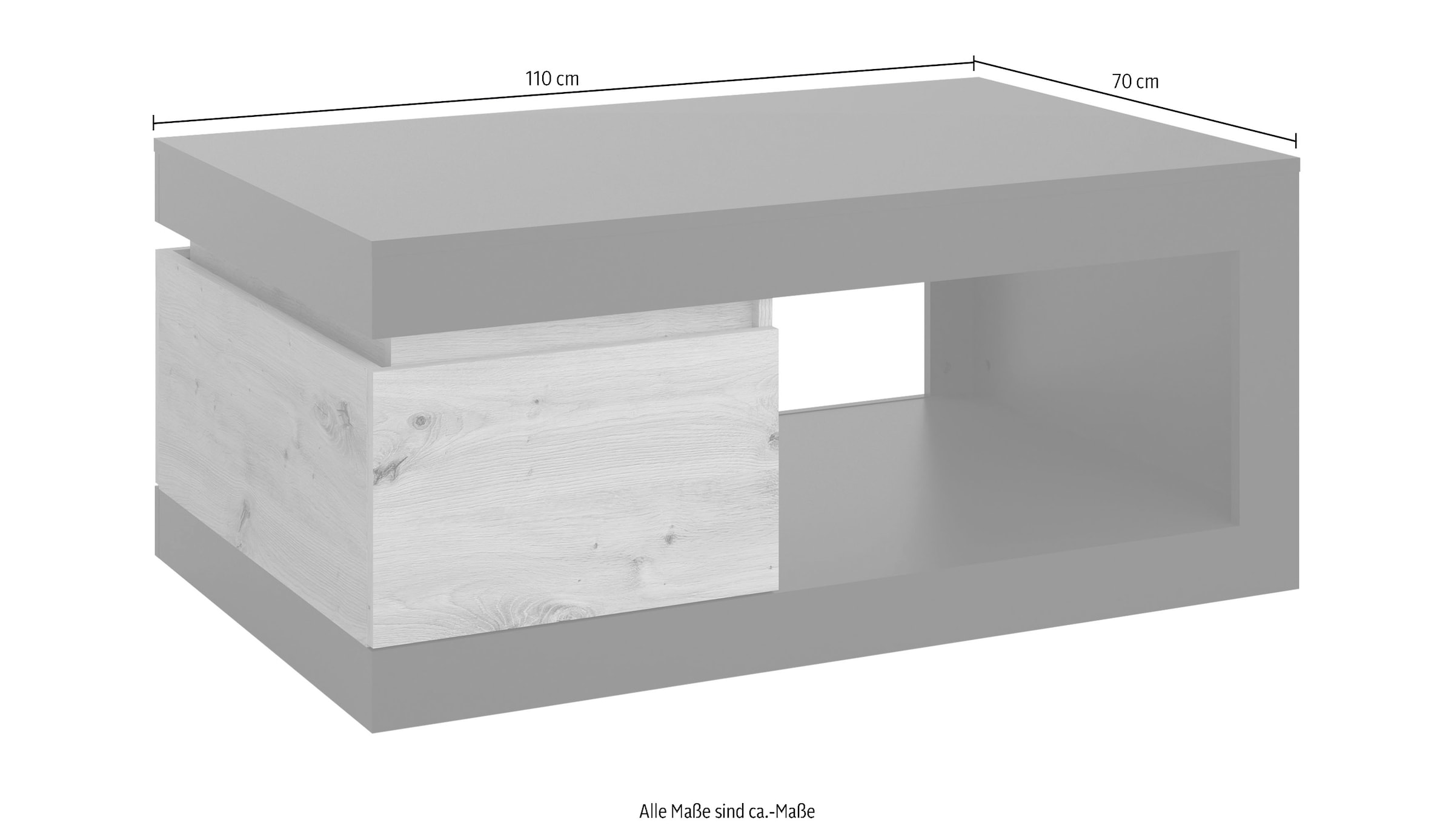 INOSIGN Couchtisch »Luci«, Breite 110 cm