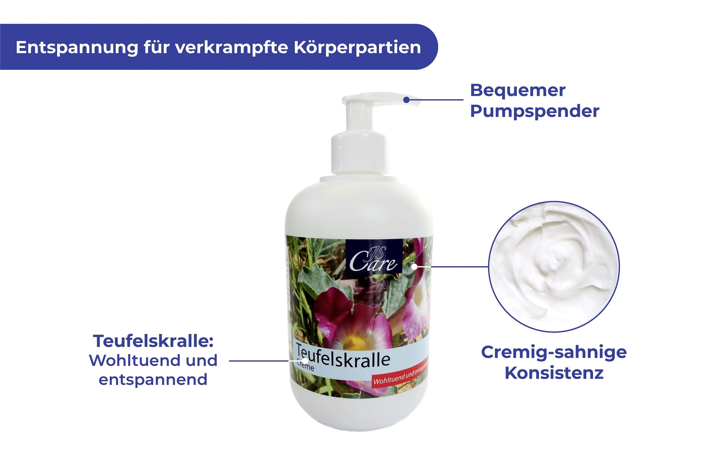 Maximex Rückencremer »mit Teufelskralle-Creme«, (Set, 2 tlg.), 3 verschiedene Applikatoren