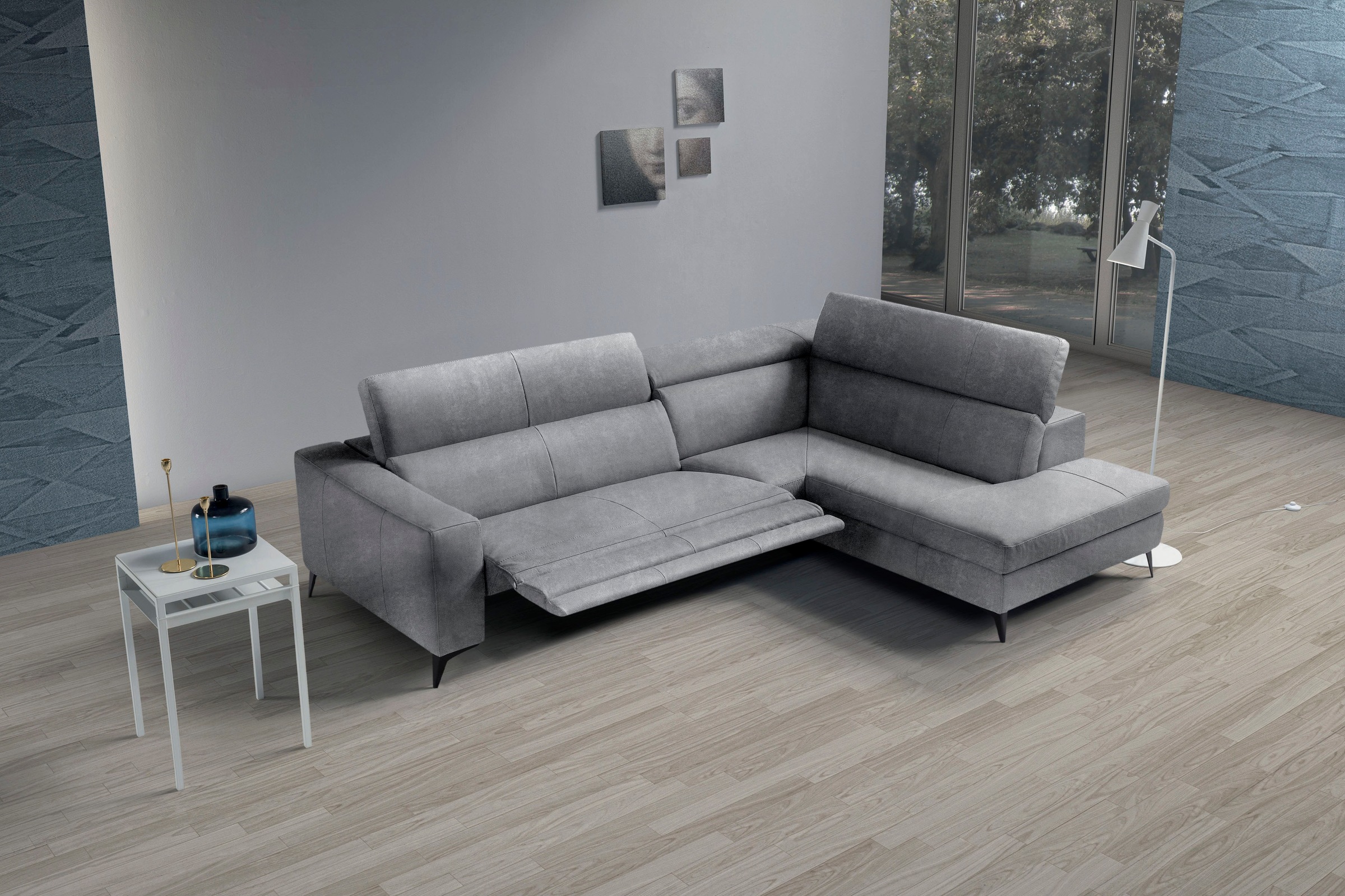 Egoitaliano Ecksofa "Edith, Designsofa mit hohem Sitzkomfort, L-Form", inkl günstig online kaufen