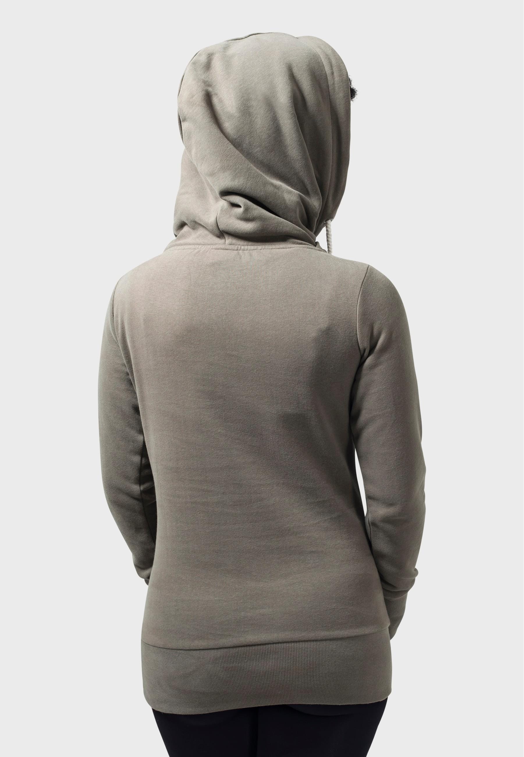 URBAN CLASSICS Kapuzenpullover »Urban Classics Damen Ladies Long Logopatch Hoody« 1 Stk. tlg.