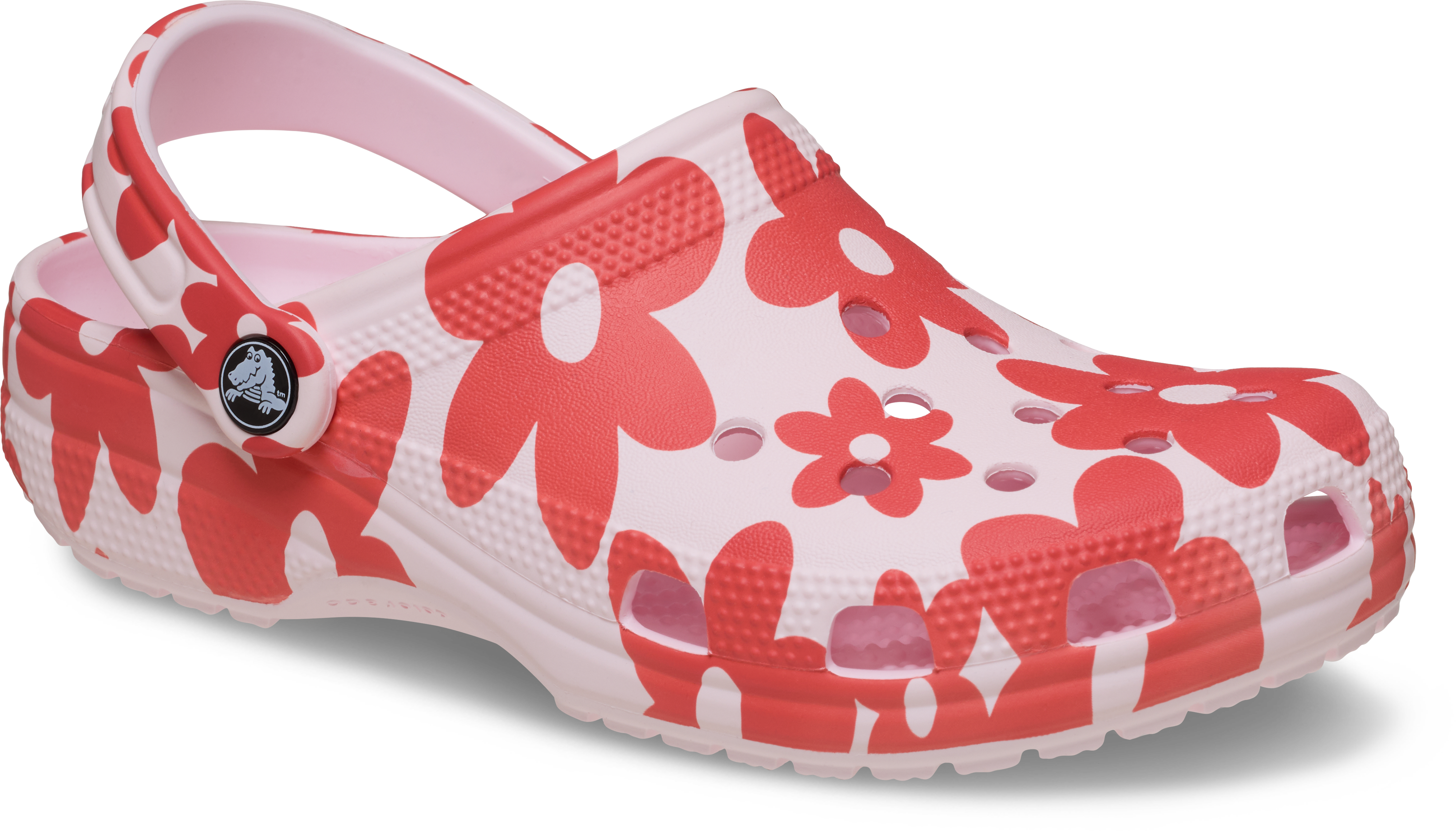 Crocs Clog "Classic Pop Petals Clog" Sommerschuh, Hausschuh mit Blumendruck