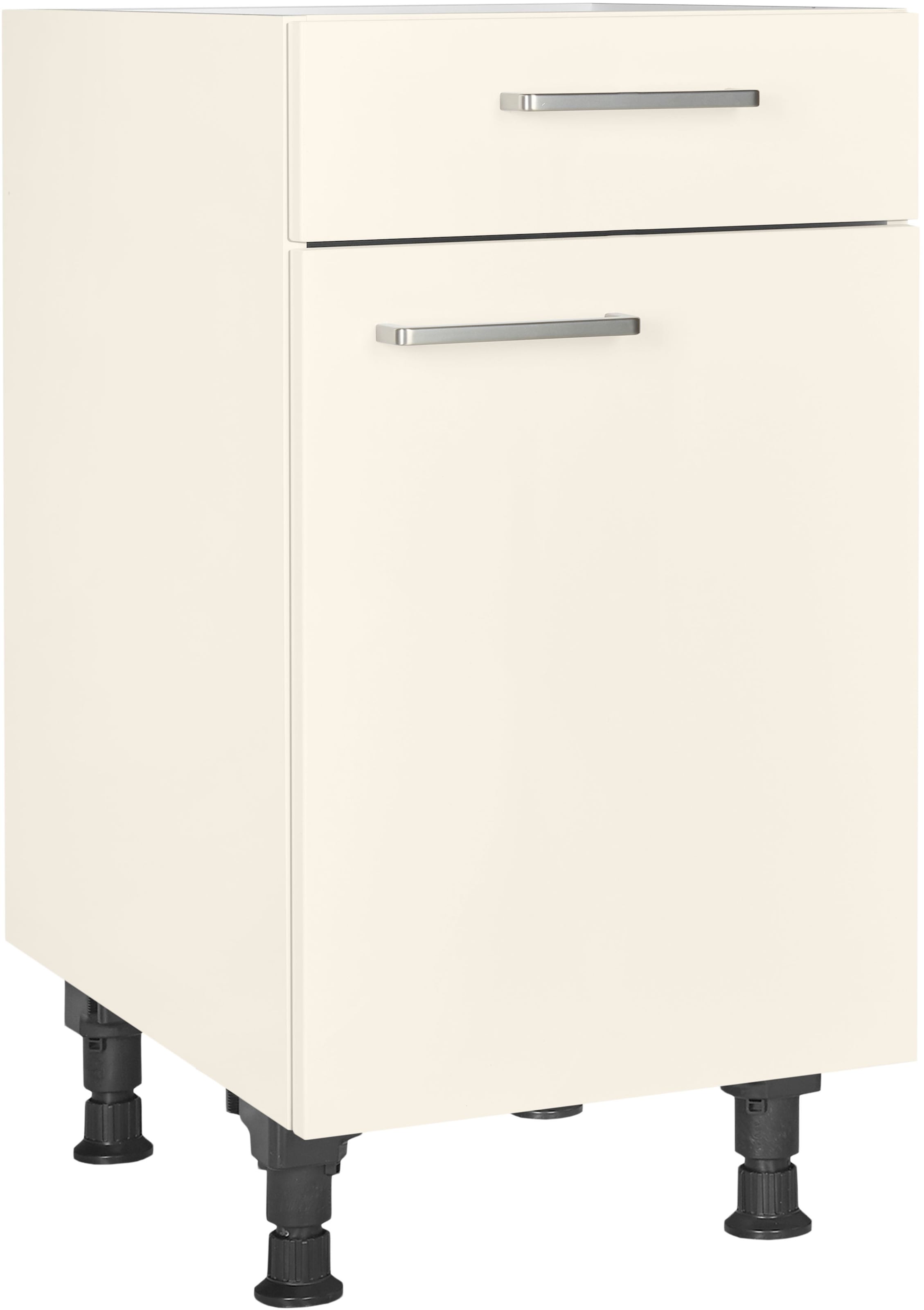 nobilia® Unterschrank »"Touch", Ausrichtung wählbar, vormontiert, in den Breiten 30, 45 und«, 60 cm Breite, mit höhenverstellbaren Sockelfüßen, vormontiert