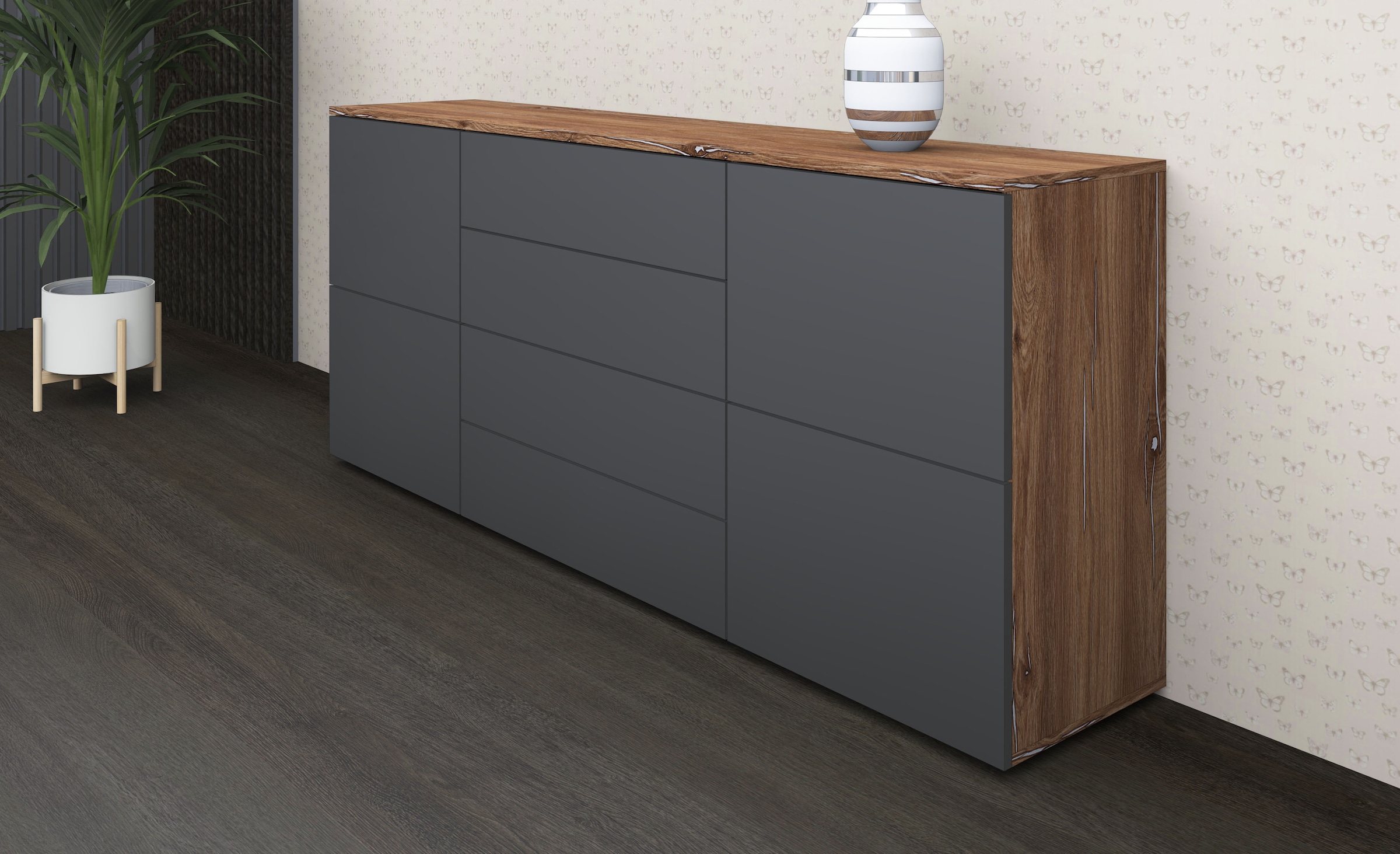 borchardt Möbel Sideboard "Rova, Kommode Breite 166 cm" Breite 166 cm günstig online kaufen