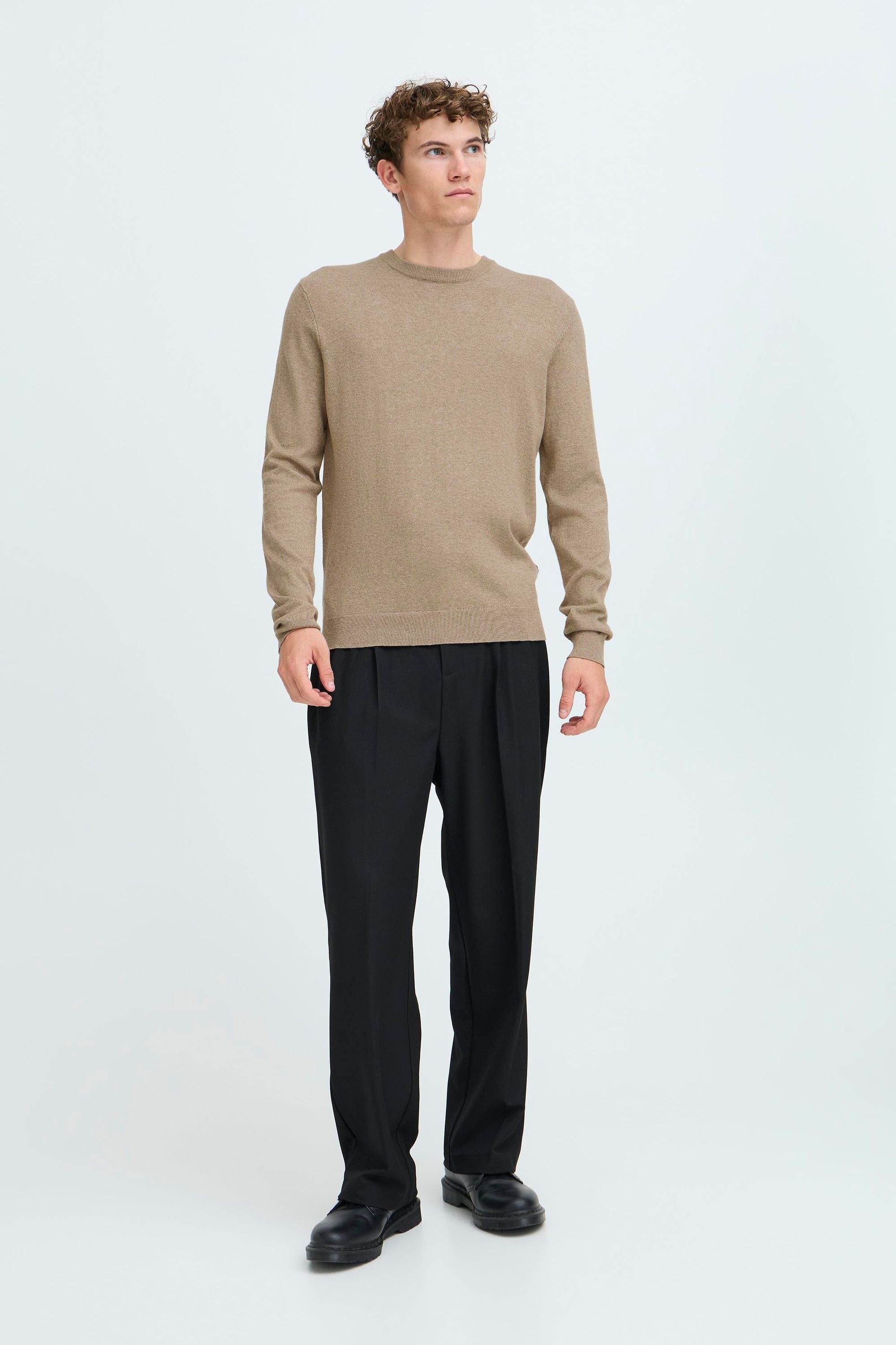 Casual Friday Strickfleece-Pullover "Strickpullover CFHALFDAN" günstig online kaufen