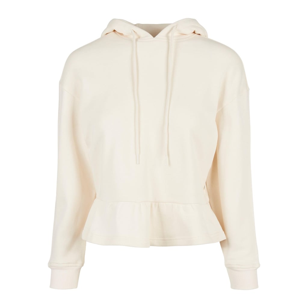 URBAN CLASSICS Kapuzenpullover »Urban Classics Damen Ladies Organic Volants Hoody«, (1 tlg.)