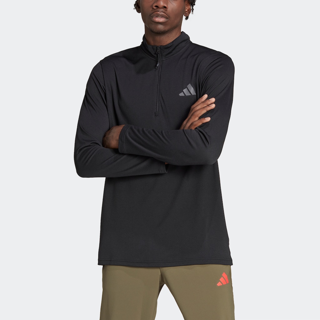 adidas Performance Sweatshirt »TRAIN ESSENTIALS SEASONAL TRAINING 1/4ZIP LONGSLEEVE«