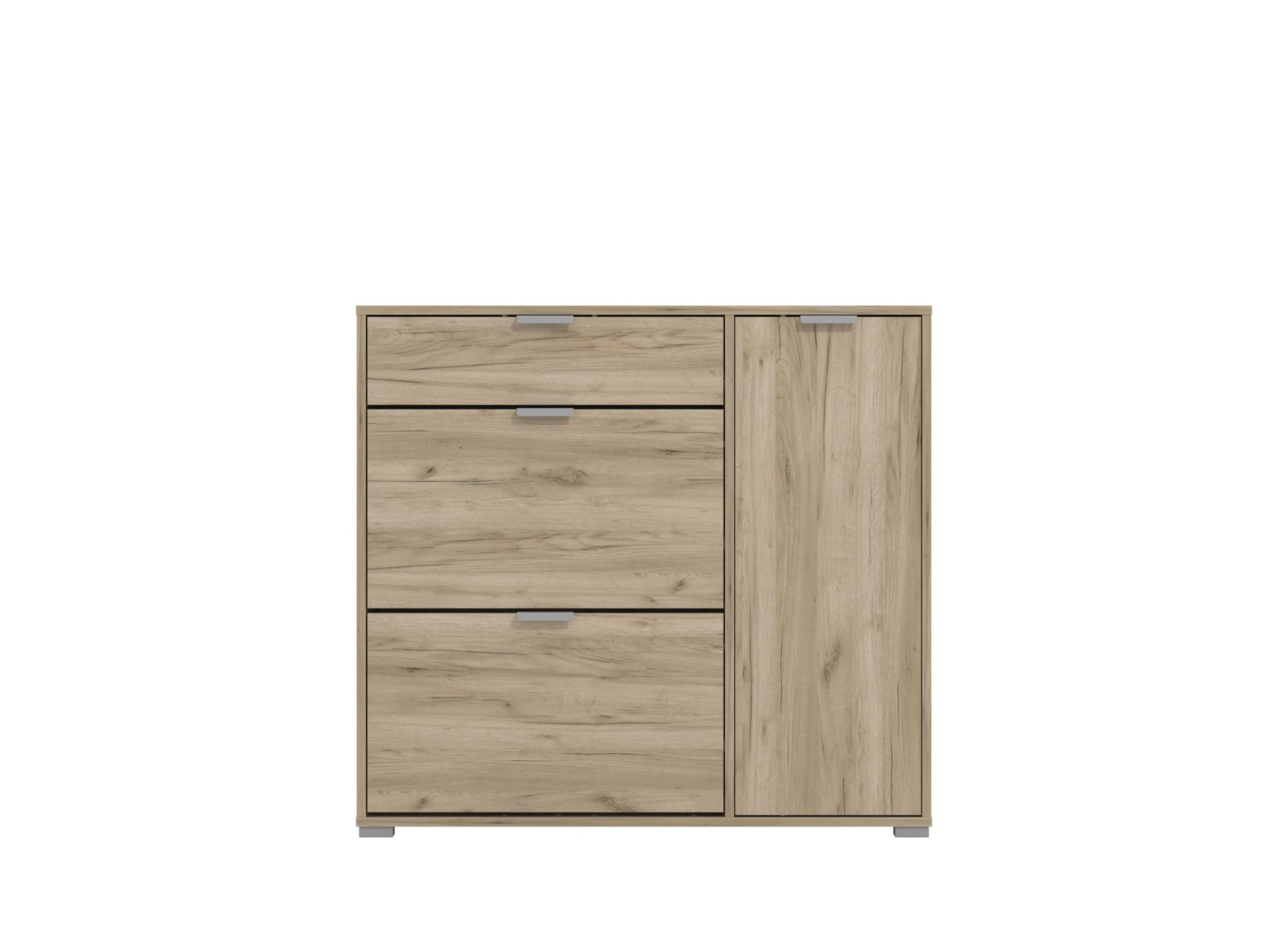 INOSIGN Schuhschrank »Arco 2, Schuhkommode, Schuhregal, Breite 102 cm«, 2 Klappen mit Doppelschuhtrommeln, mit Schublade, in modernen Farben