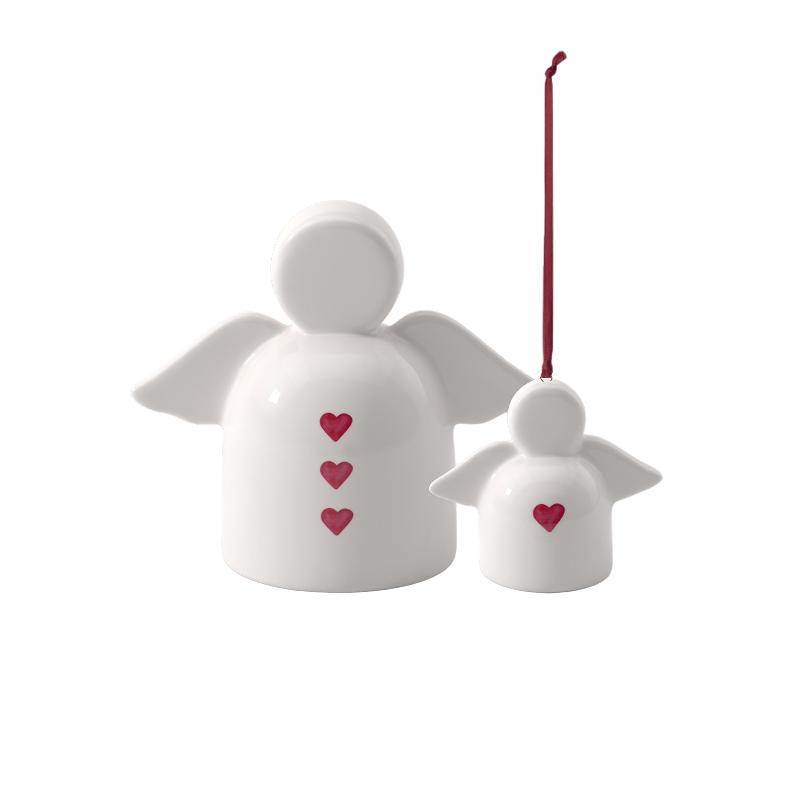 like. by Villeroy & Boch Dekofigur "Schutzengel-Set Sending Love With Love 2er Set weiß"