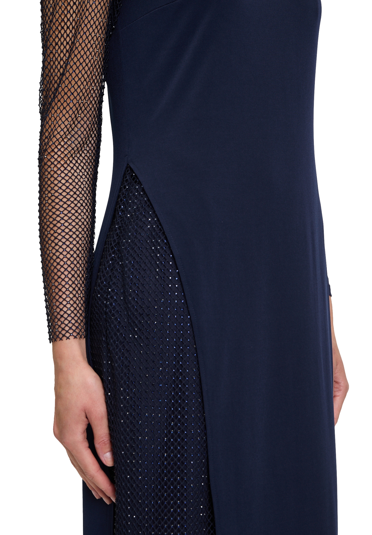 Vera Mont Abendkleid »Vera Mont Damen Abendkleid mit Glanzeffekt«, Materialmix