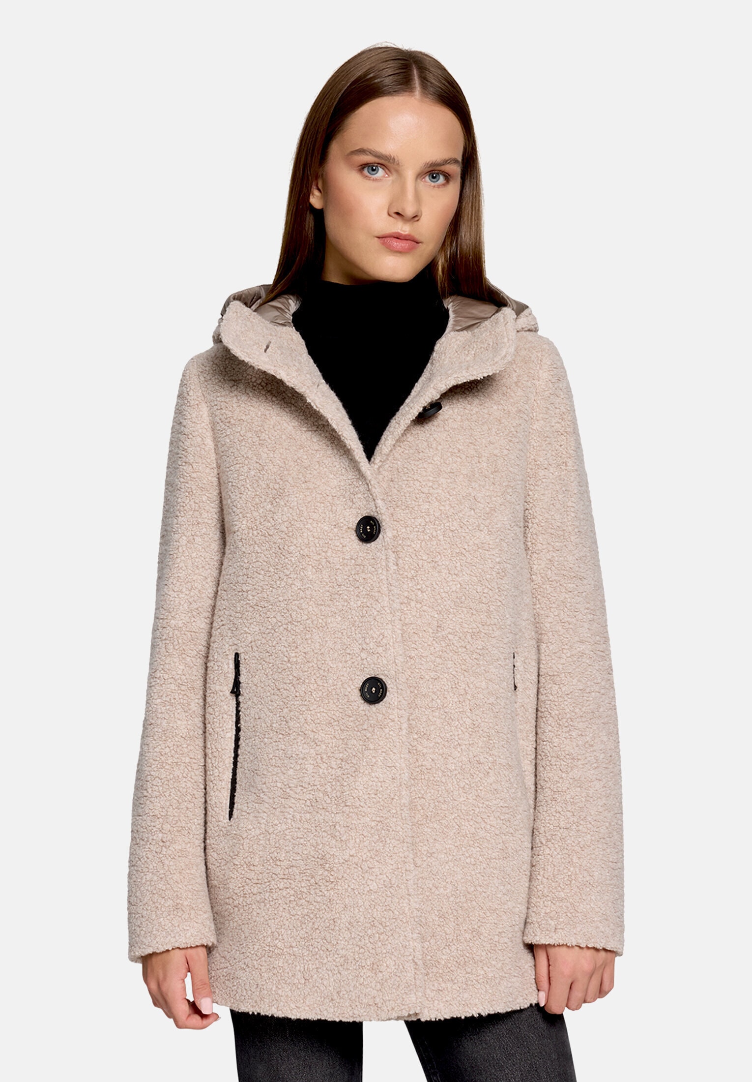 Gil Bret Wolljacke »Damen mit Kapuze« mit Kapuze