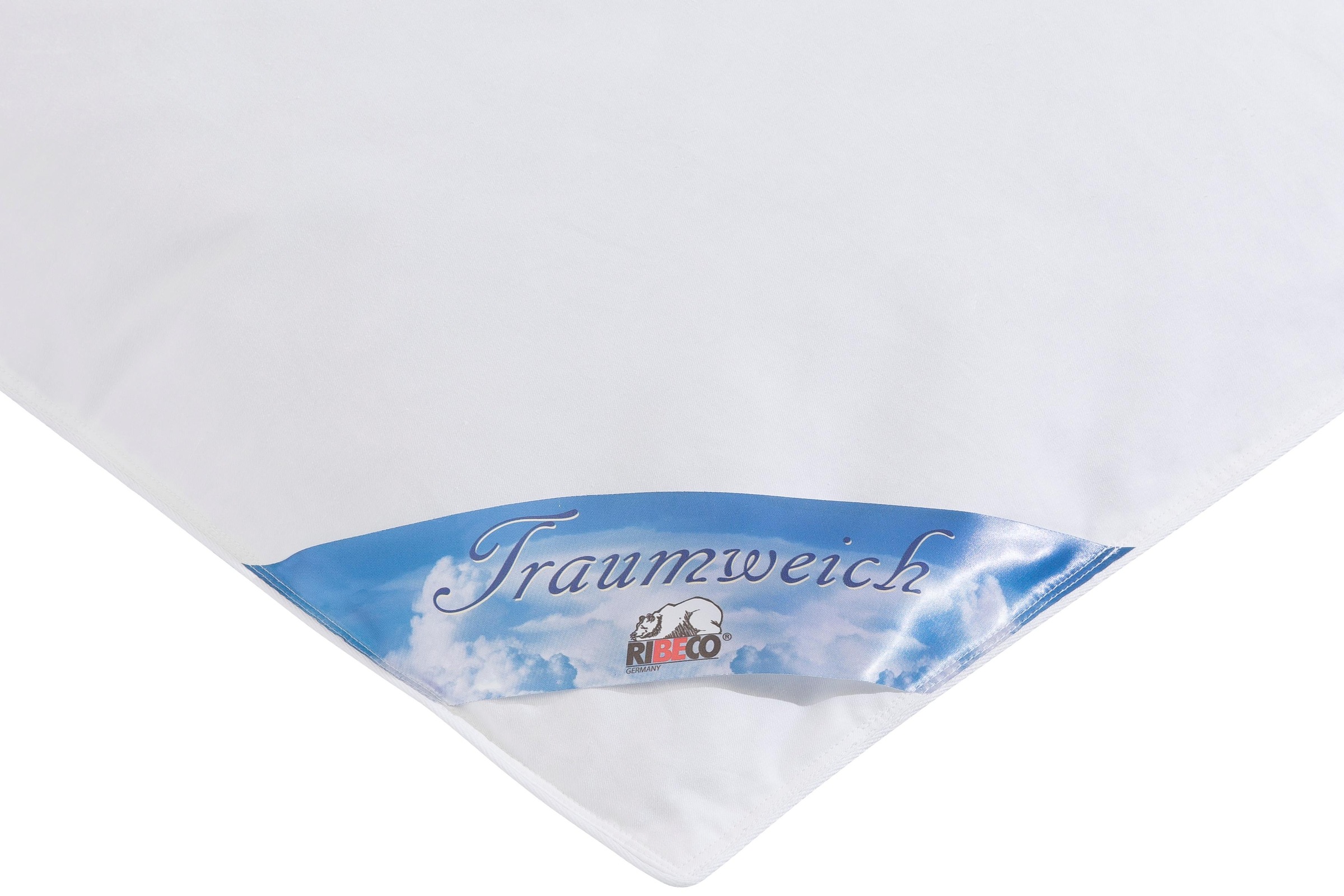 Thumbnail - RIBECO Federbettdecke "Leon, Ballonbettdecke Leon, 135x200 & 155x220 cm" extrawarm Füllung 90 % Federn, 10 % Daunen 1 St...