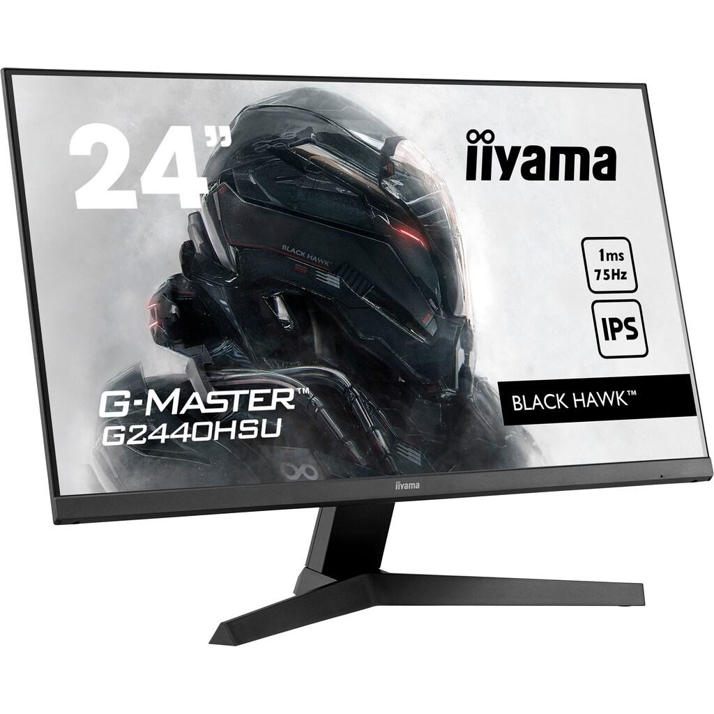 Iiyama Gaming-Monitor »G2440HSU-B1«, 61 cm/24 Zoll, 1920 x 1080 px, Full HD, 1 ms Reaktionszeit, 75 Hz