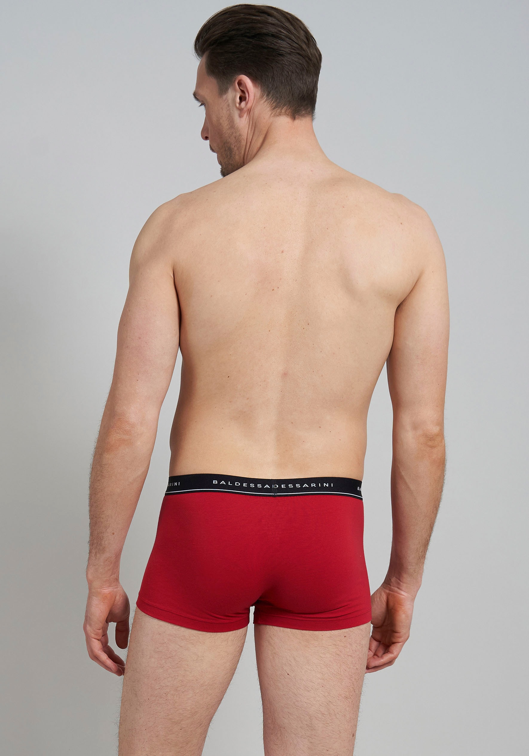 BALDESSARINI Boxer »Short Pants«, (3er-Pack), mit Logo-Bund