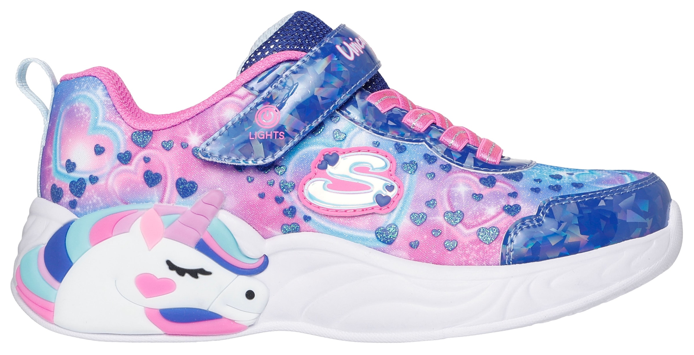 Skechers Sneaker »UNICORN DREAMS«, Klettschuh mit Einhorn, Größenschablone zum Download