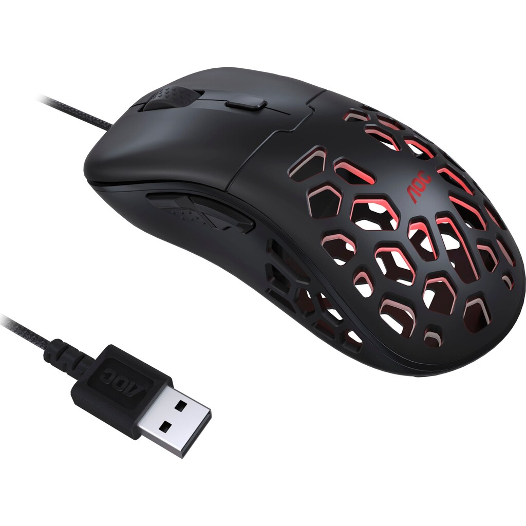 AOC Gaming-Maus »Ultralight GM510«, kabelgebunden