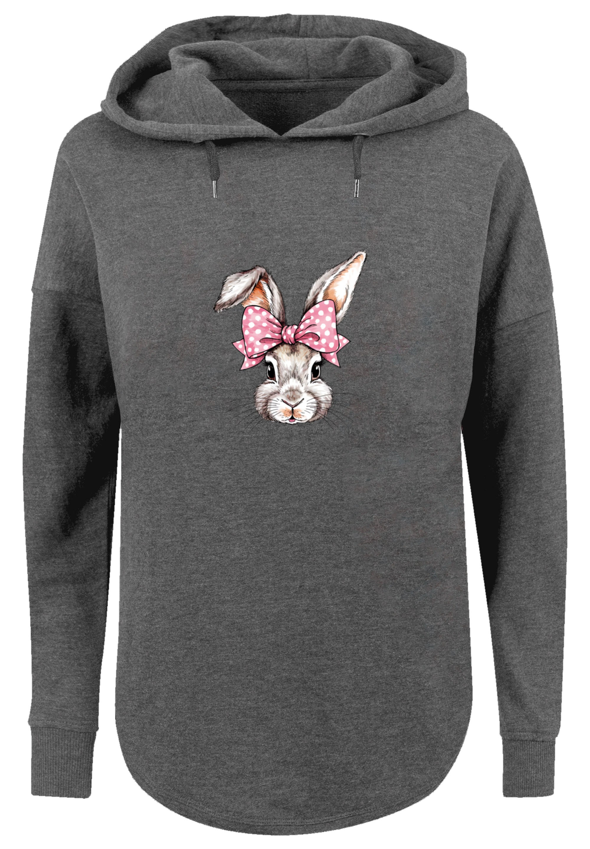 F4NT4STIC Kapuzenpullover »Niedlicher Hase mit Schleife«, Premium Qualität