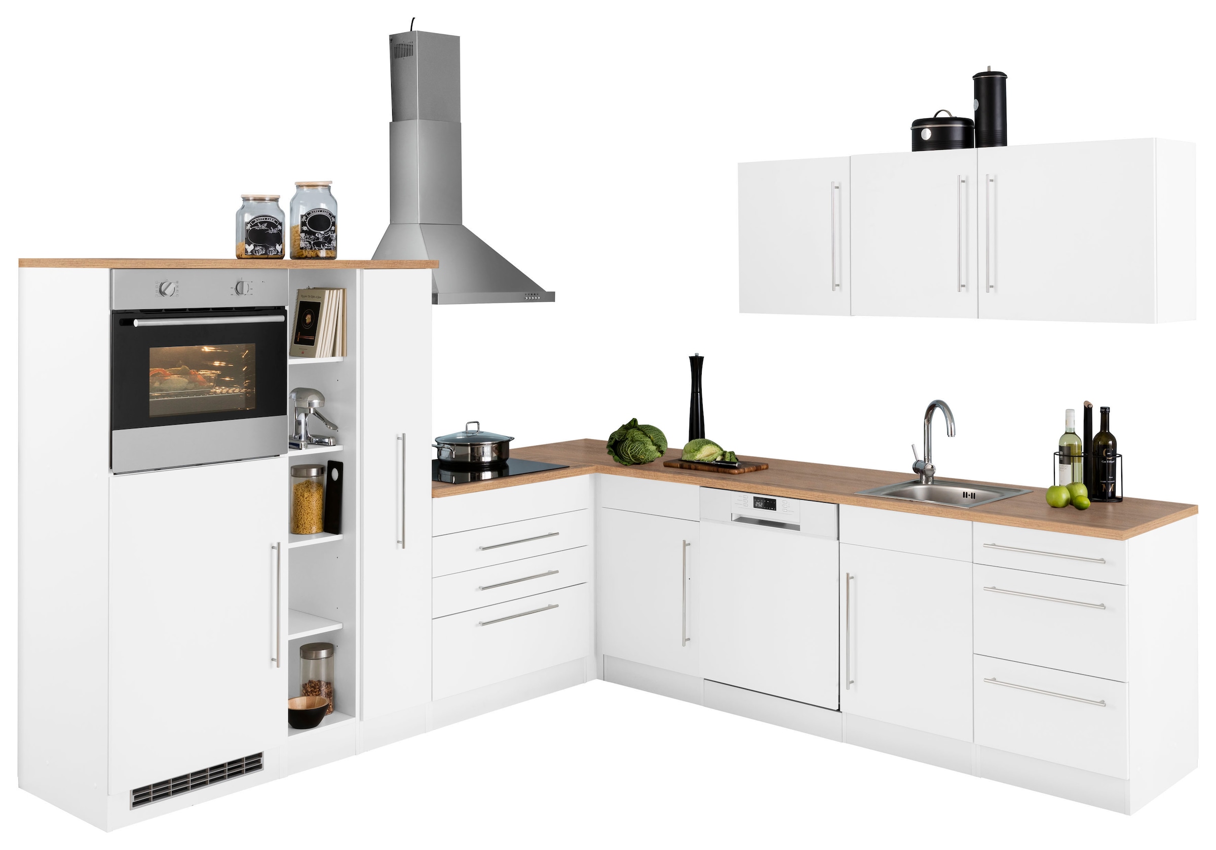 KOCHSTATION "KS-Samos" Stellbreite 260x270 cm, wahlweise mit E-Geräten und Induktion