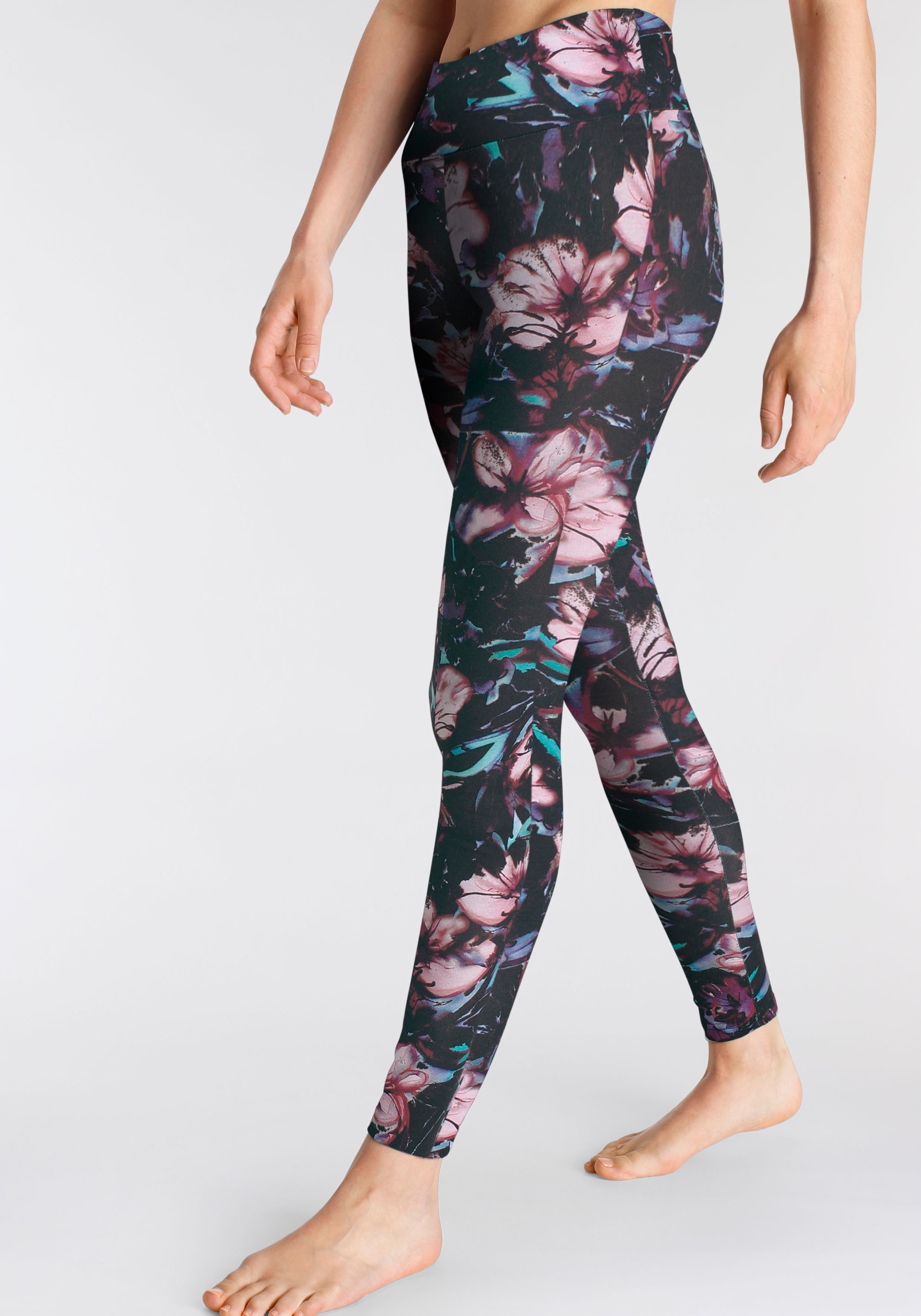 H.I.S Leggings, mit Blumendruck, Loungewaer