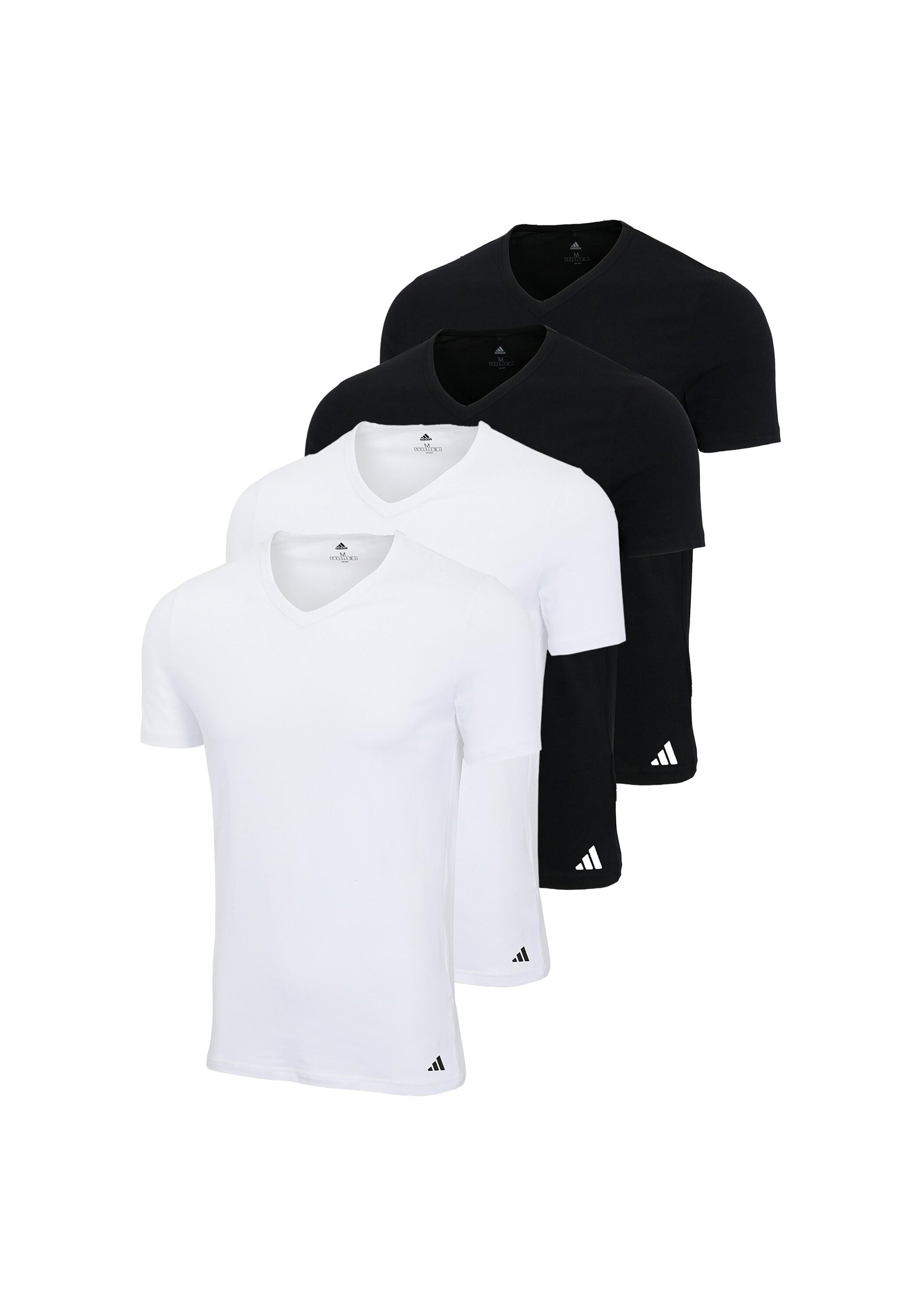 adidas Originals T-Shirt "T-Shirt V-Neck Shirt Active Flex Cotton 4P 4er Pa günstig online kaufen