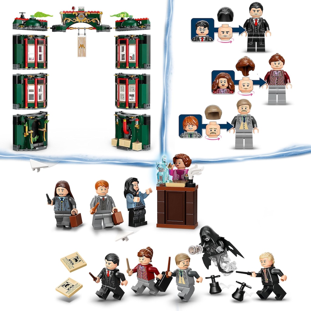 LEGO® Konstruktionsspielsteine »Zaubereiministerium (76403), LEGO® Harry Potter«, (990 St.), Made in Europe