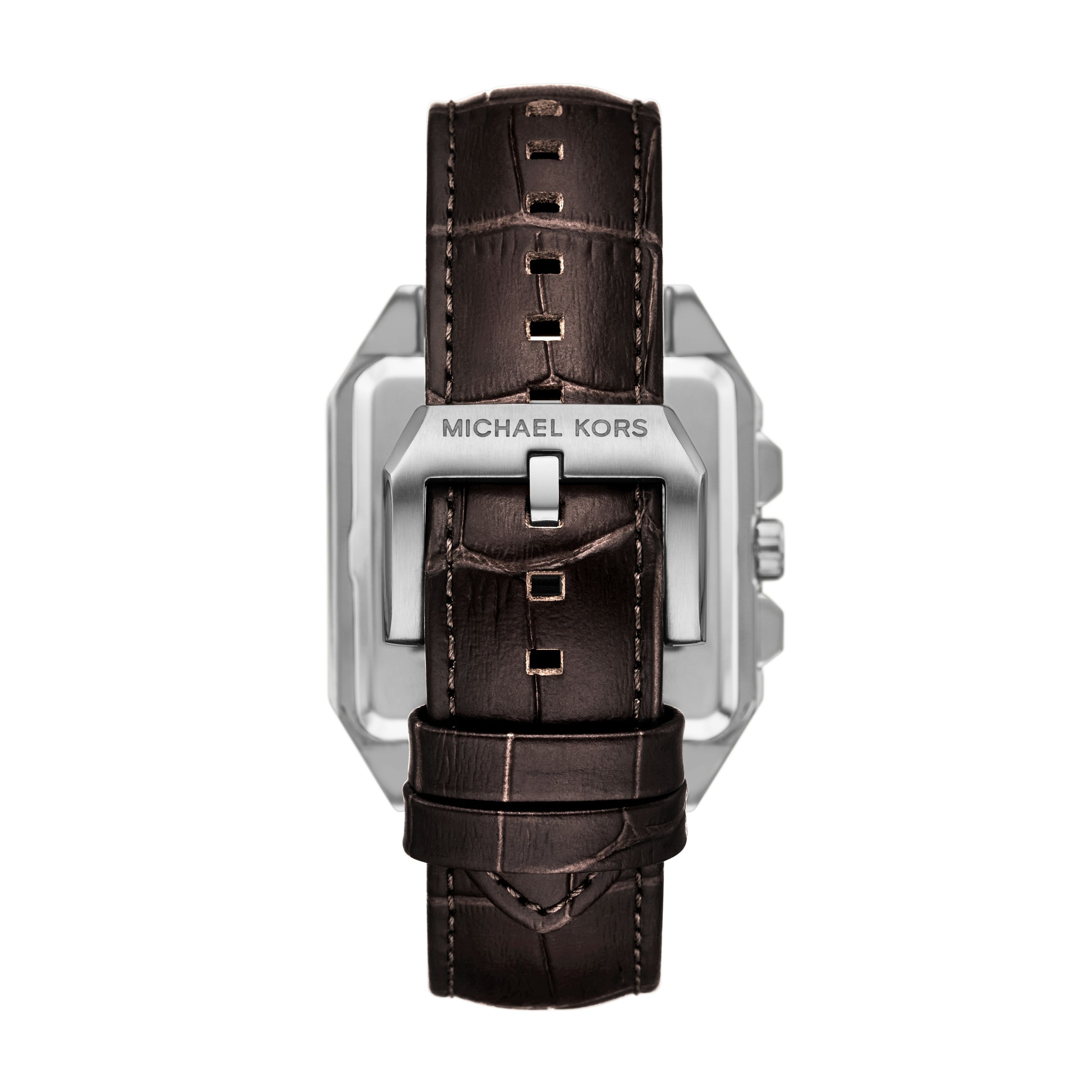 MICHAEL KORS Chronograph »Hayes« Quarzuhr, Armbanduhr, Lederarmband, analog, Tag, 12/24-Std.-Anzeige
