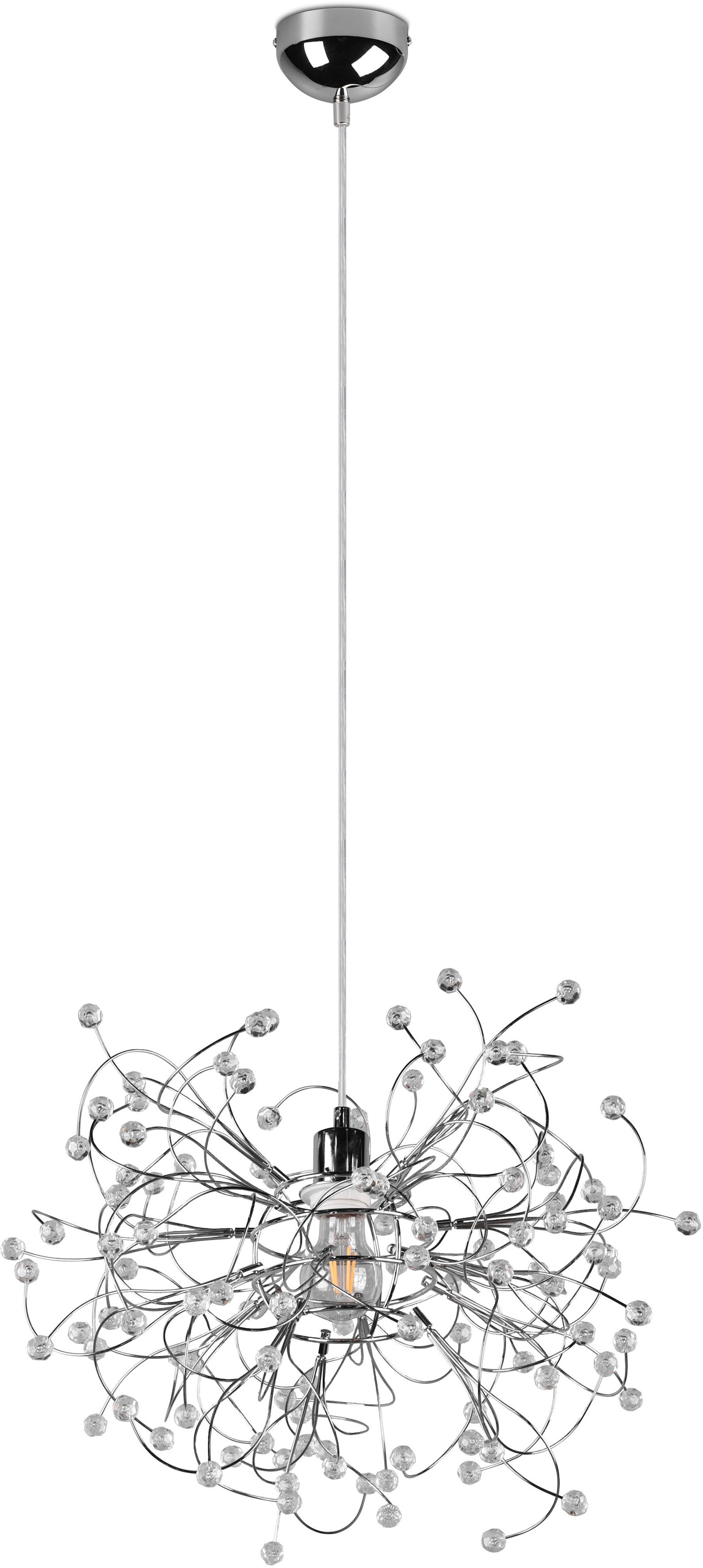 TRIO Leuchten Pendelleuchte »Gloria«, 1 flammig-flammig, Hängelampe höhenverstellbar max 150cm, exkl 1xE27 max 40W, Ø 52cm