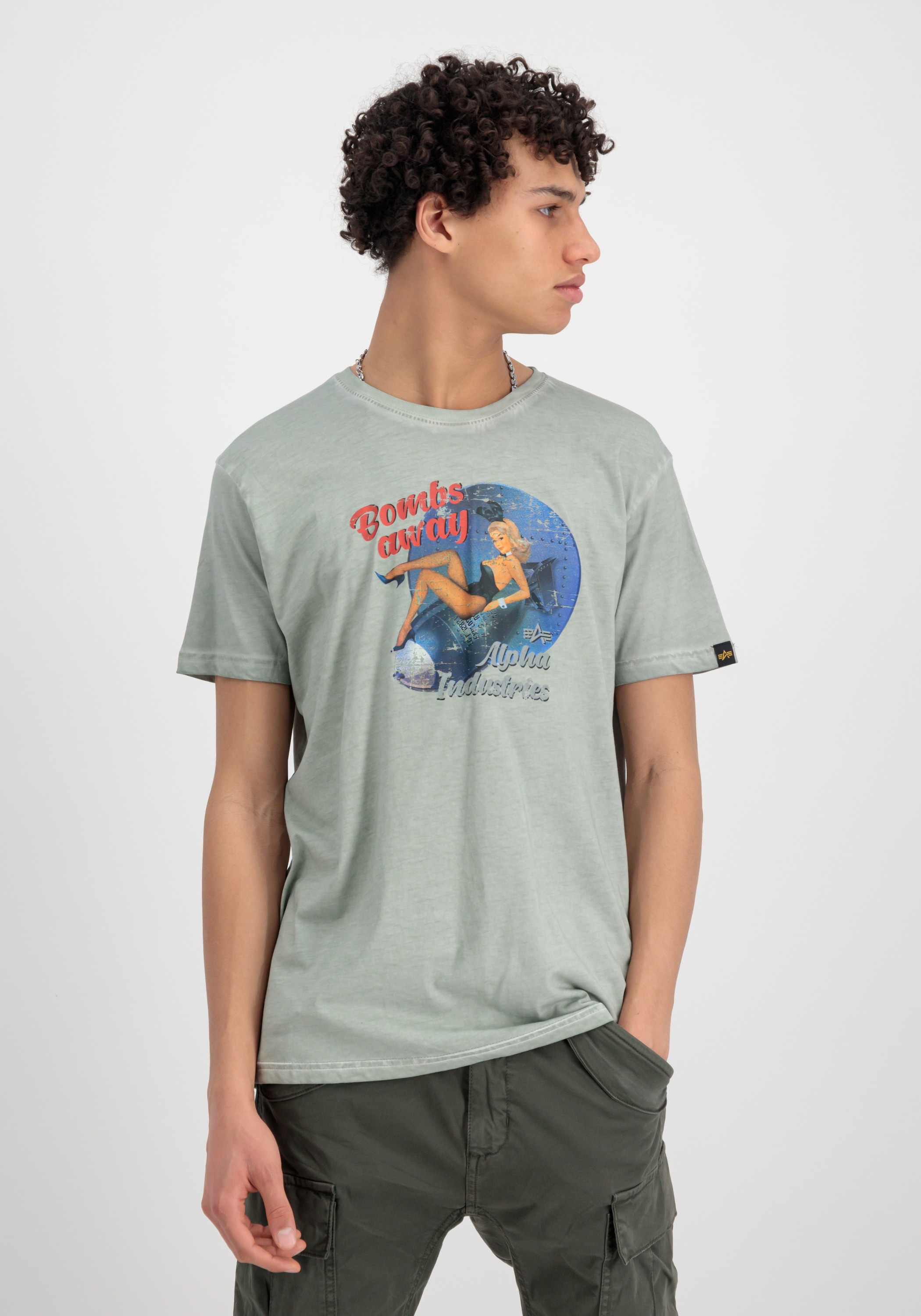 Alpha Industries T Shirt Alpha Industries Men T Shirts Nose Art T Shirt