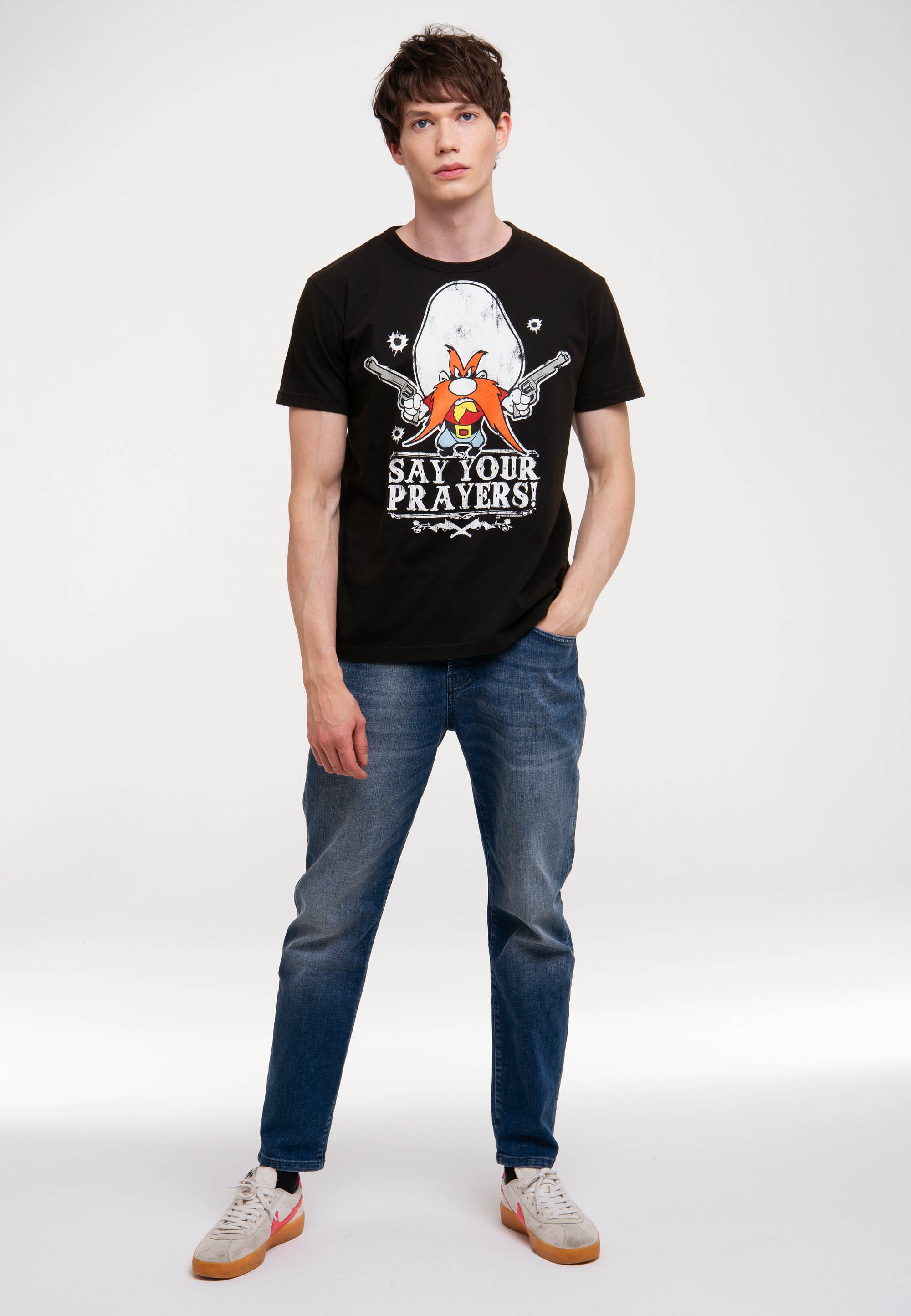 LOGOSHIRT T-Shirt "Looney Tunes - Yosemite - Say Your Prayers", mit coolem günstig online kaufen