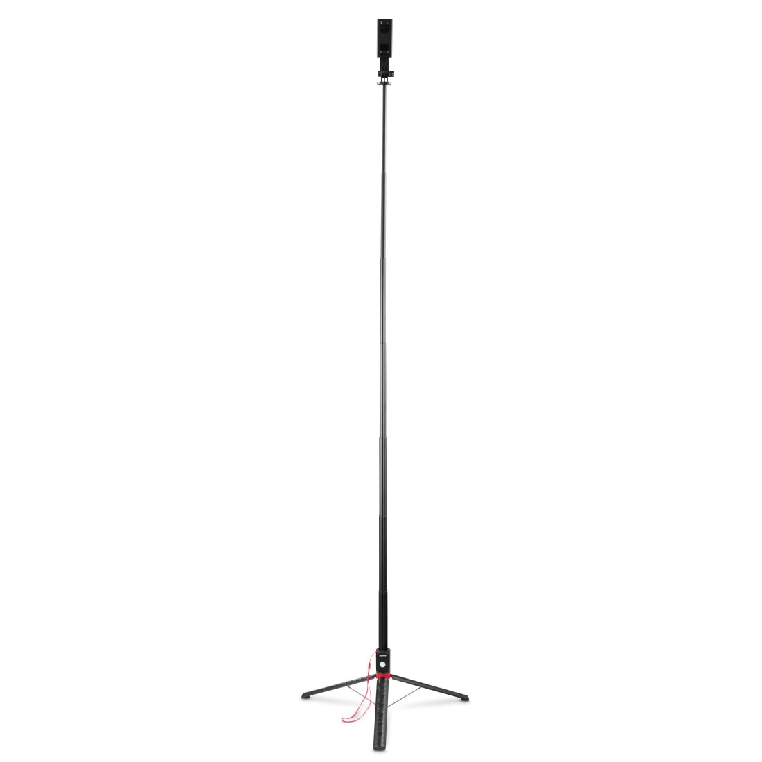 HAMA Selfie-Stick "Handystativ höhenverstellbar 38-170cm (Selfie-Stick lang, 260g leicht)", schwarz, Selfie-Sticks, Stativ mit großem Auszug