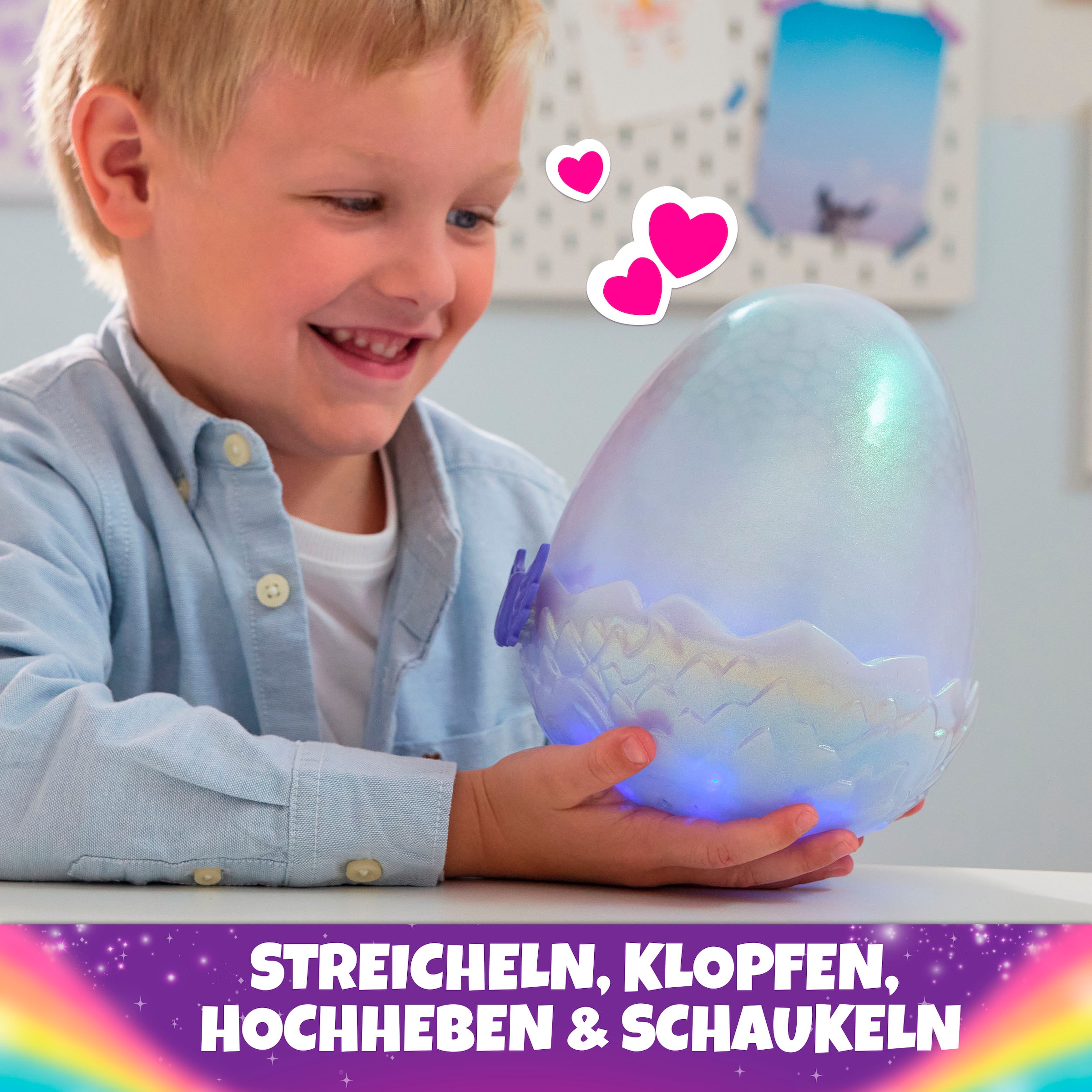 Spin Master Spielfigur »Hatchimals Big Egg - Secret Hatch Draggle«, mit Licht und Sound