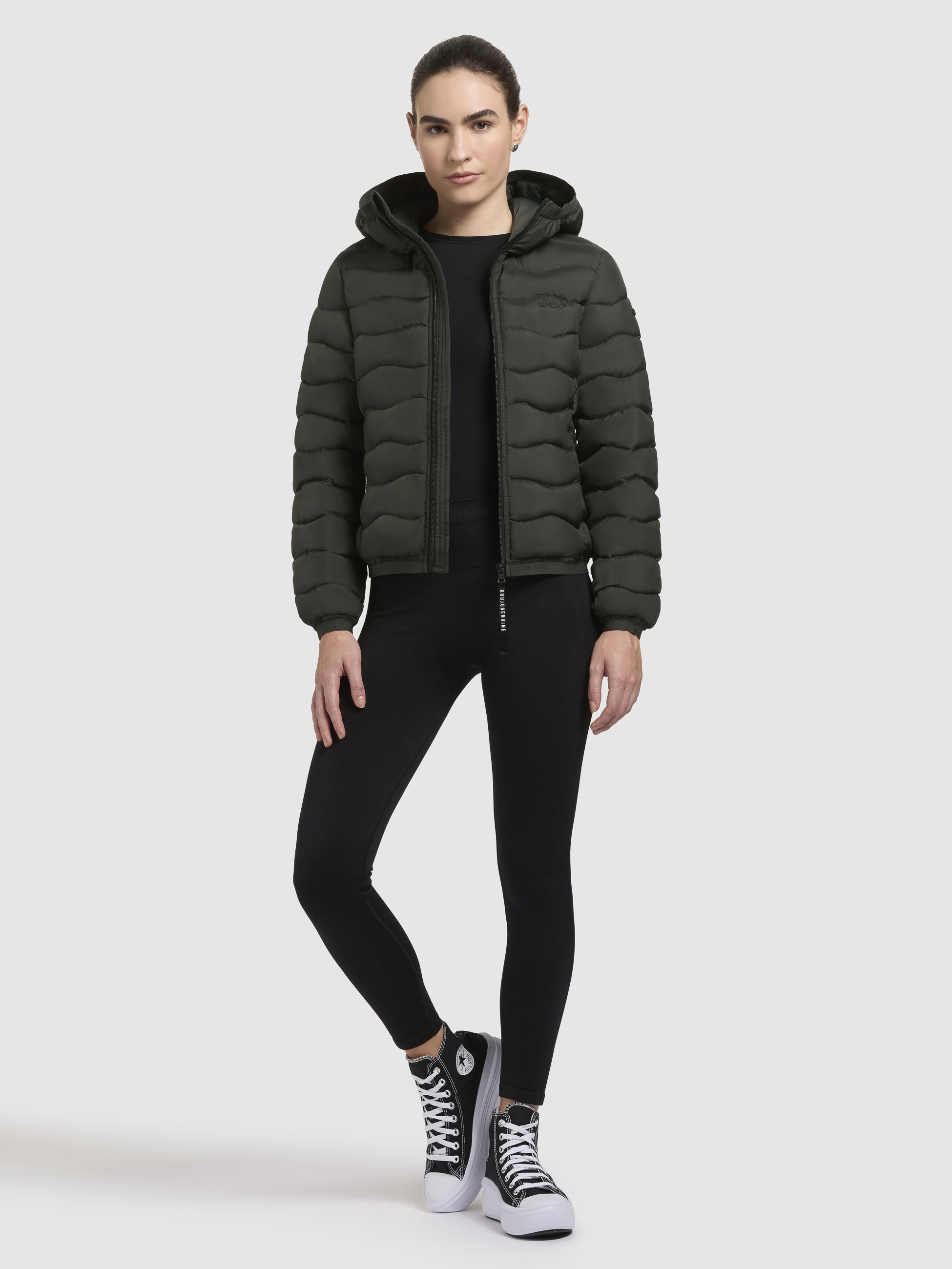 khujo Steppjacke »NARGO«, mit Kapuze