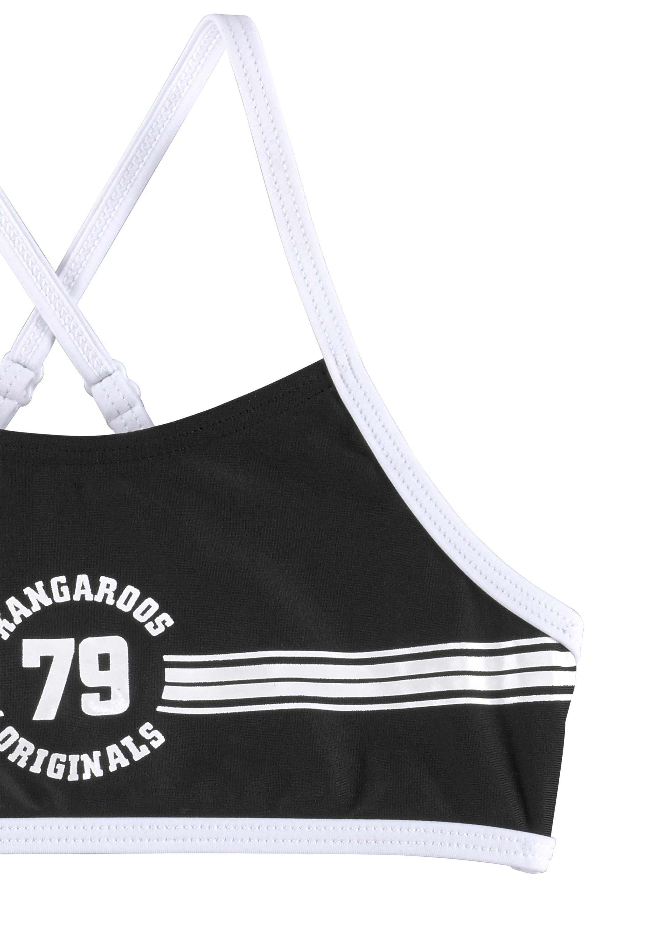 KangaROOS Bustier-Bikini »Sporty«, mit sportlichem Frontdruck ▷ für | BAUR