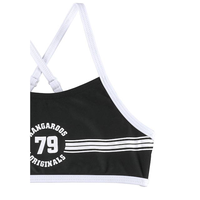 KangaROOS Bustier-Bikini »Sporty«, mit sportlichem Frontdruck ▷ für | BAUR