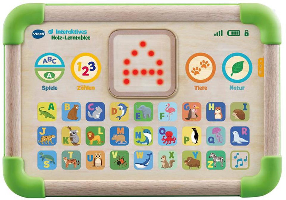 Vtech® Lerntablet »Holzspielzeug, VTechBaby, Interaktives Holz-Lerntablet«