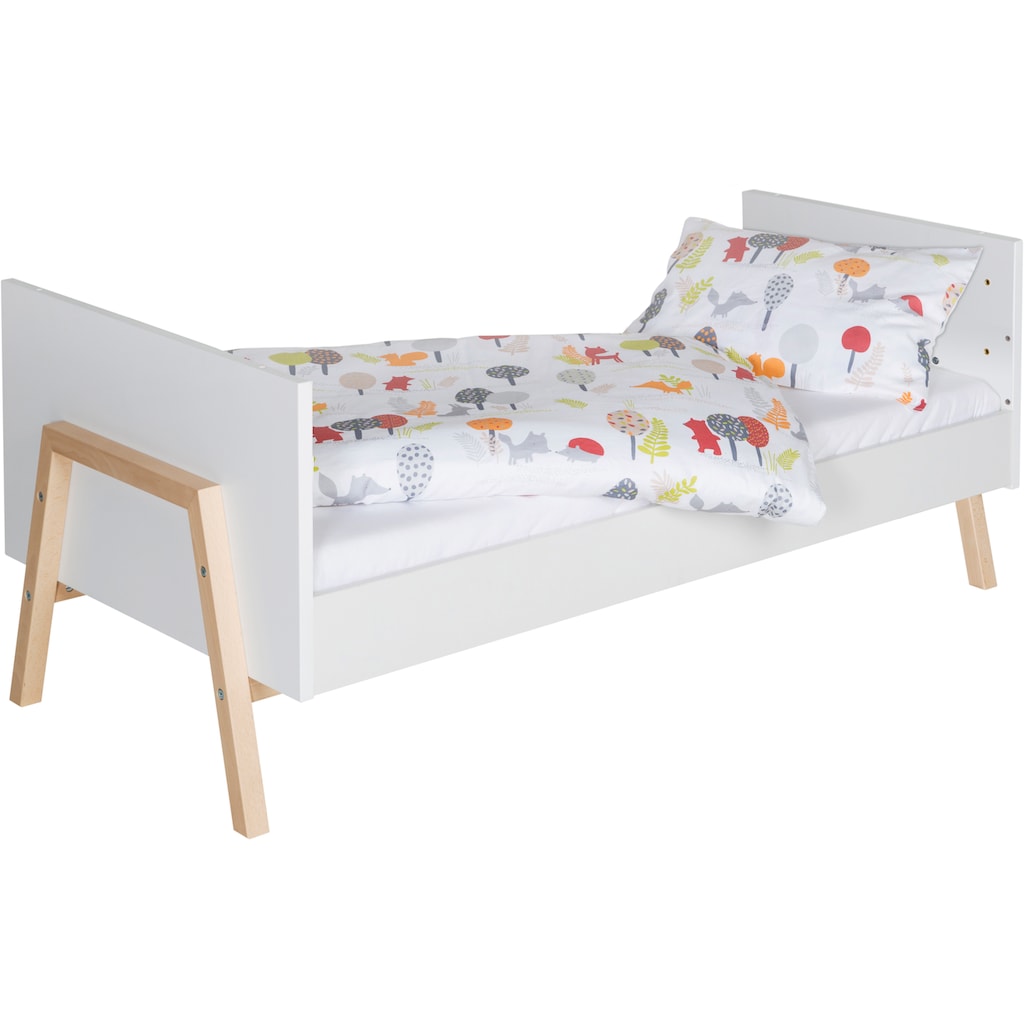 Schardt Babyzimmer-Komplettset »Holly Nature«, (Set, 3 St., Kinderbett, Kleiderschrank, Wickelkommode)