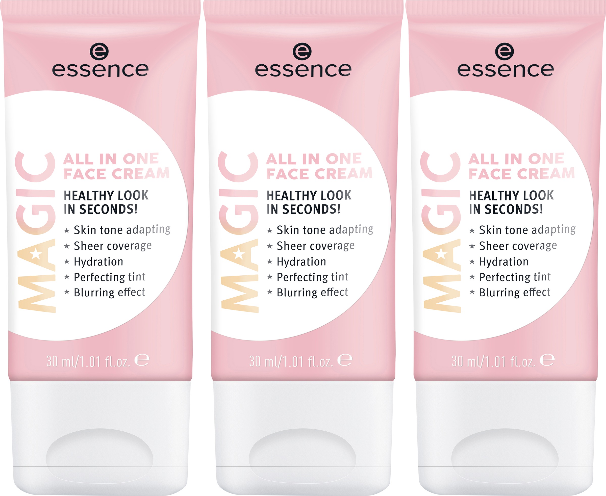 ESSENCE Damen Feuchtigkeitscreme "MAGIC All In One FACE Cream", 90ml, beige, Hautpflegemittel, mit leichter Deckkraft