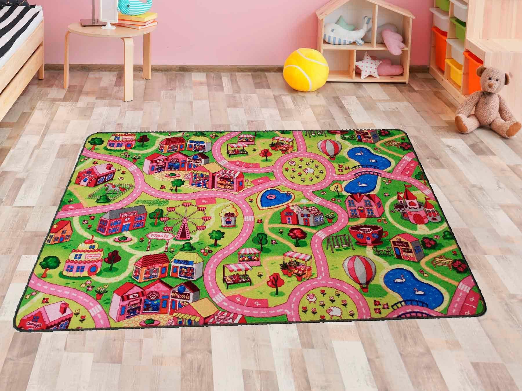Primaflor-Ideen in Textil Kinderteppich "Spielteppich SWEET CITY, Made in B günstig online kaufen