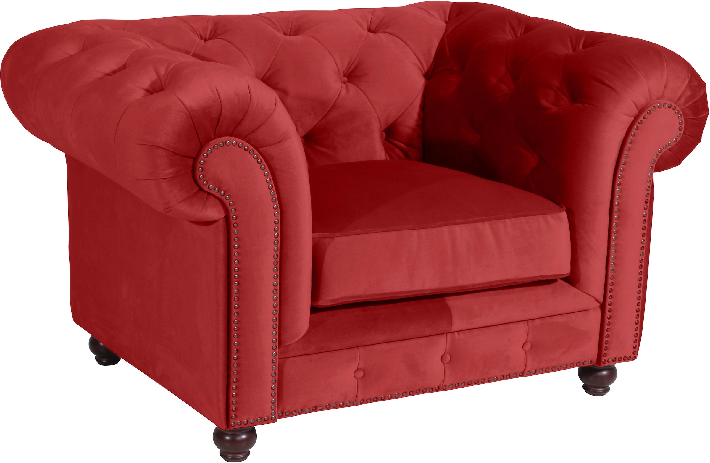 Max Winzer® Chesterfield-Sessel »Old England«, mit edler Knopfheftung