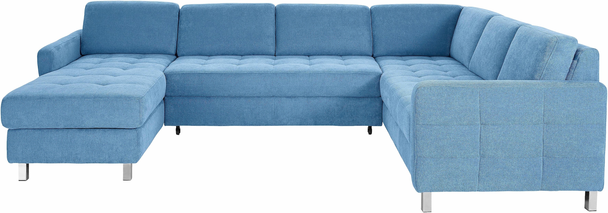 sit&more Wohnlandschaft "Pablo U-Form, B: 292cm, inkl. 2 Kopfstützen" wahlweise mit Schlaffunktion und Bettkasten
